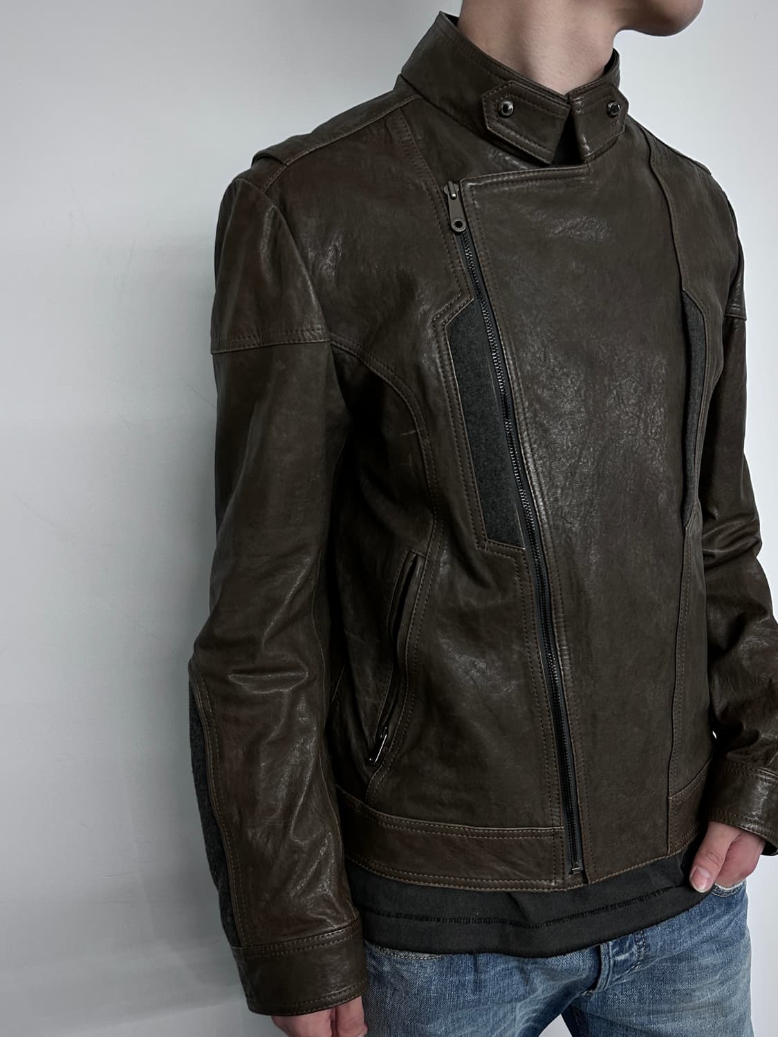 Sieg 램스킨 레더 자켓 상품이미지4