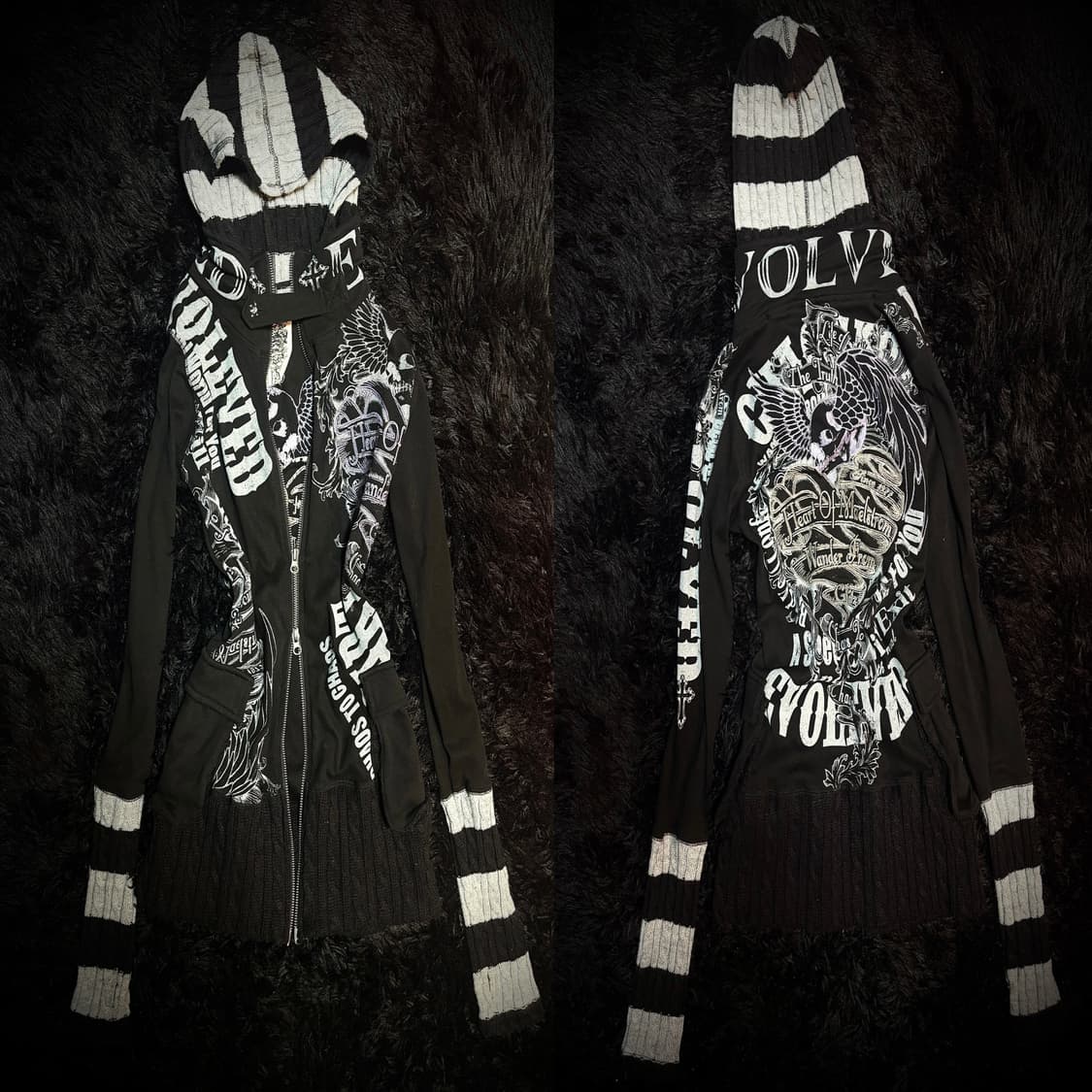 글리츠 glitz 펑크 후드집업 상품이미지1