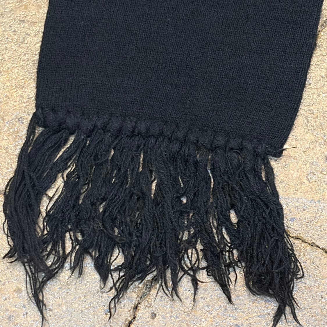 90s Made in USA 미국 빈티지 미시건 니트 손뜨게 머플러 목도 상품이미지4