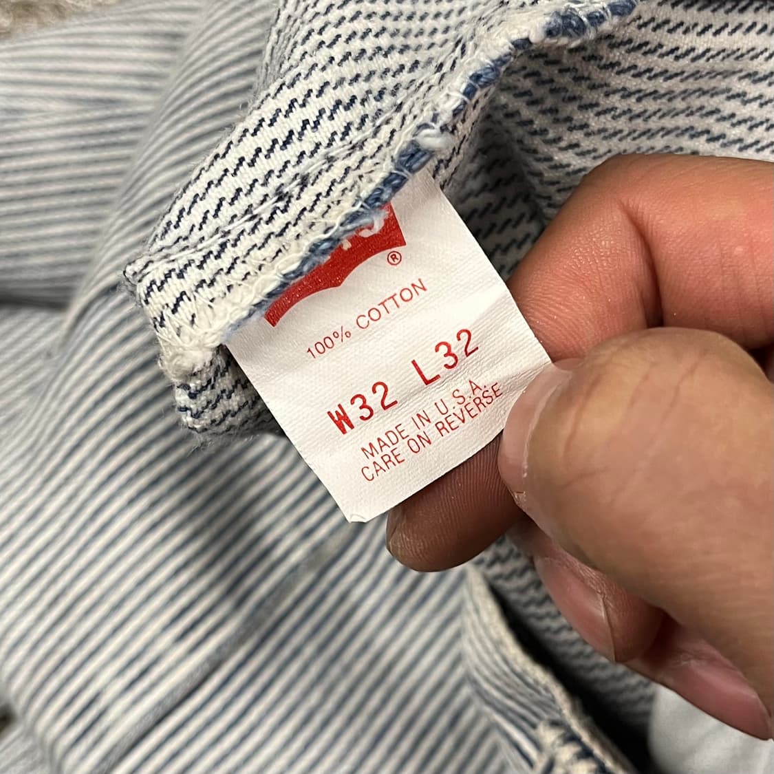 80s Levis550 히코리 데님 팬츠 (31”) 상품이미지5