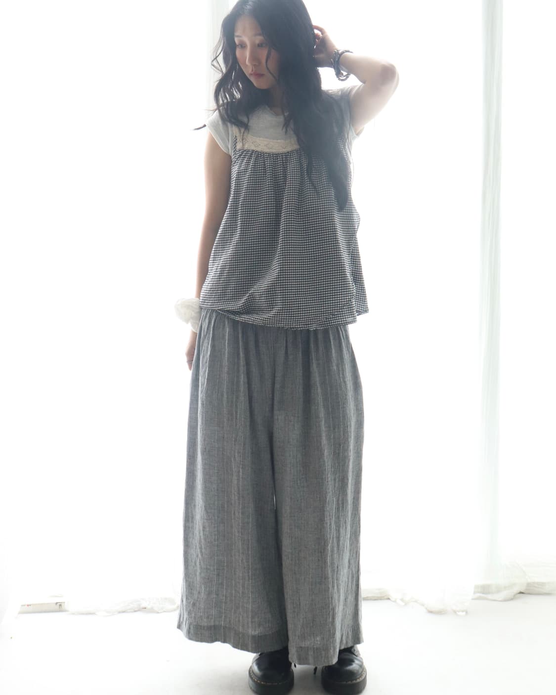 [Nest Robe] Linen Blend Hakama Pants 상품이미지5