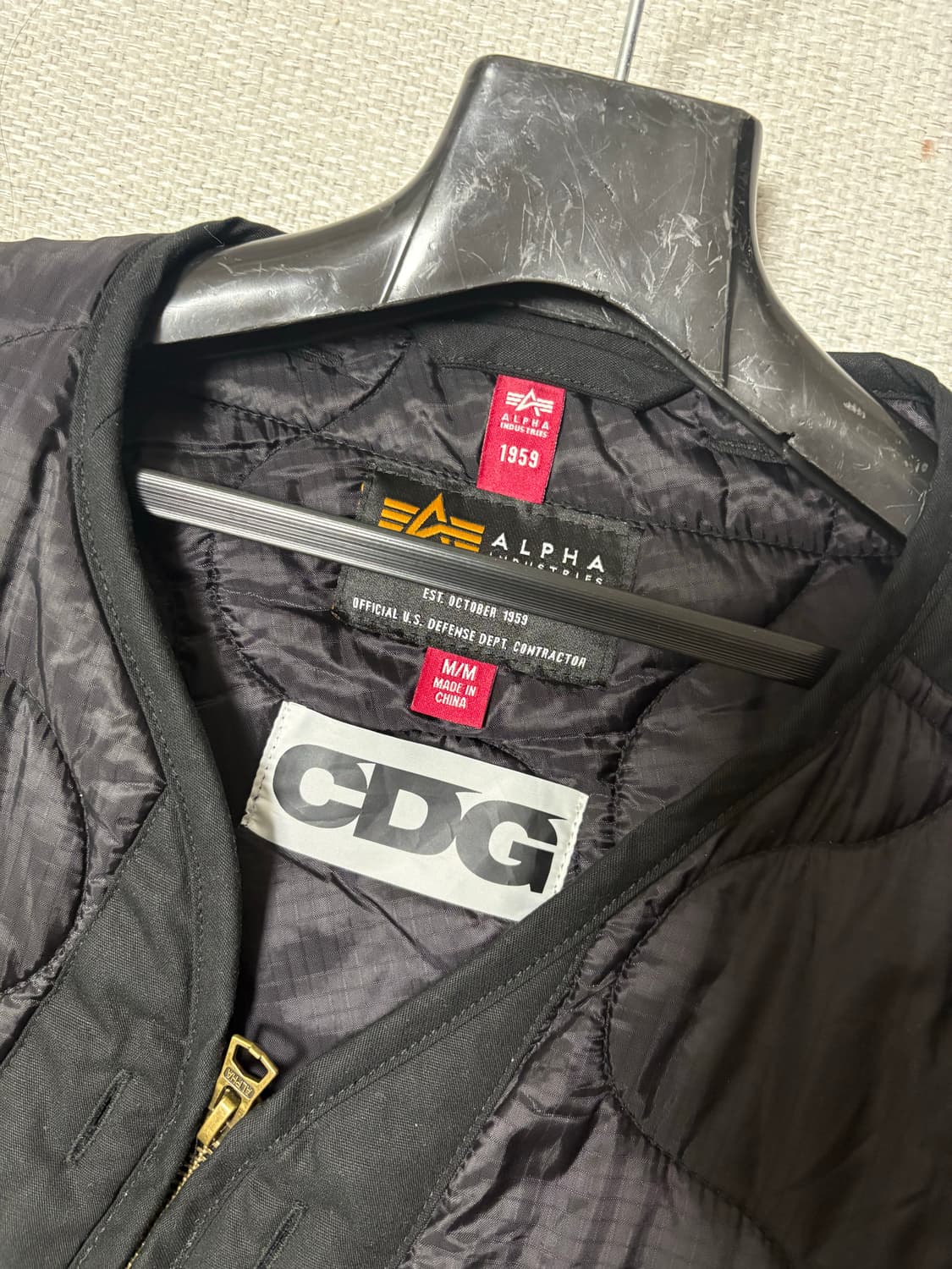 꼼데가르송x알파인더스트리 바이어스 자켓 상품이미지3