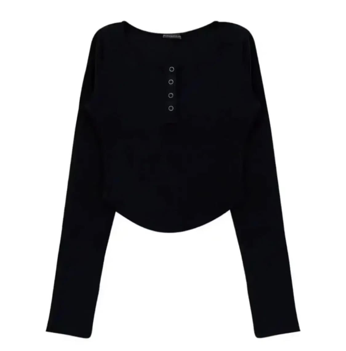 플리즈노팔로우 제니탑 블랙 상품이미지2