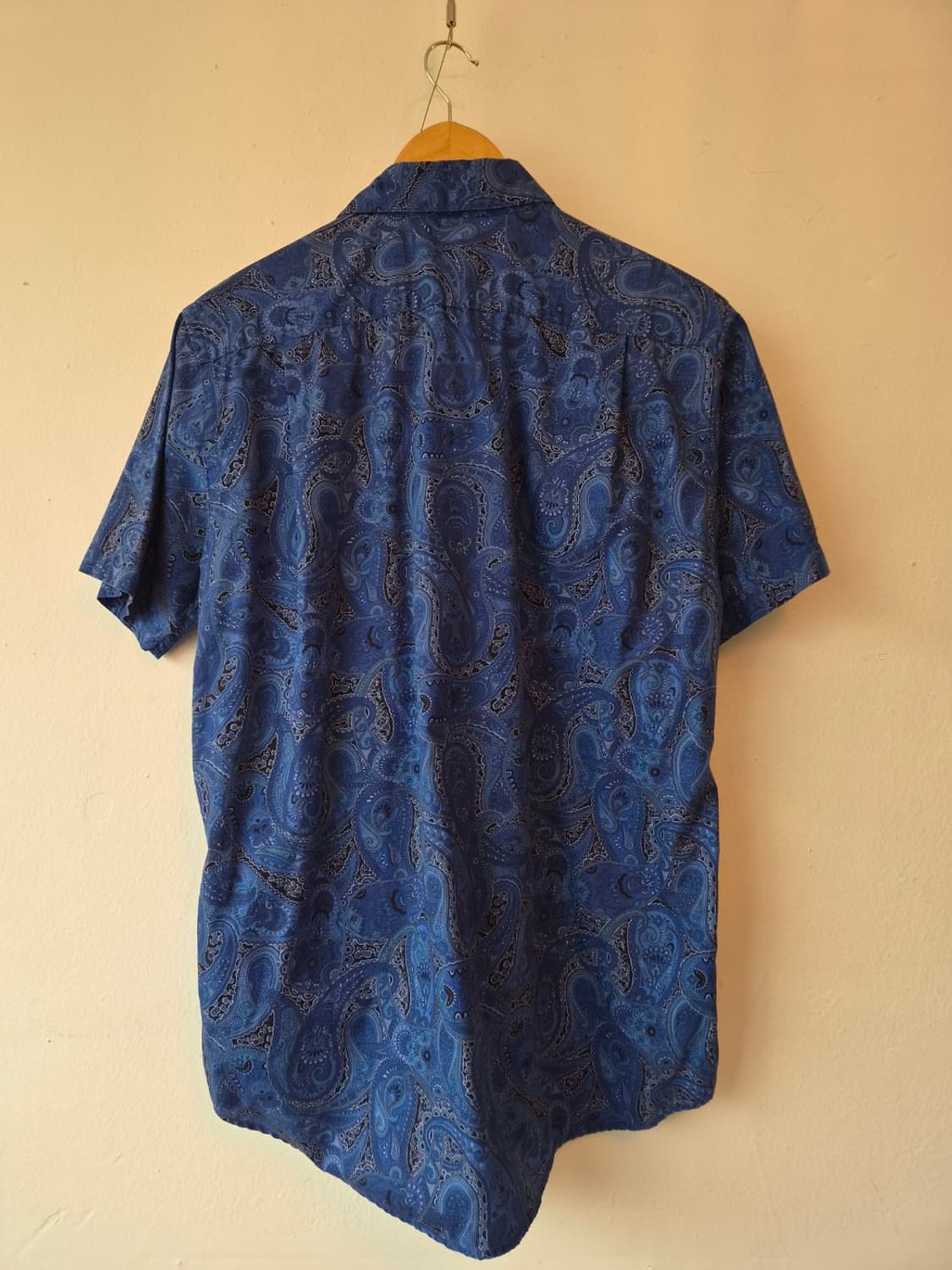 유니클로*리버티 남성 에스닉블루반팔셔츠 L사이즈 상품이미지3