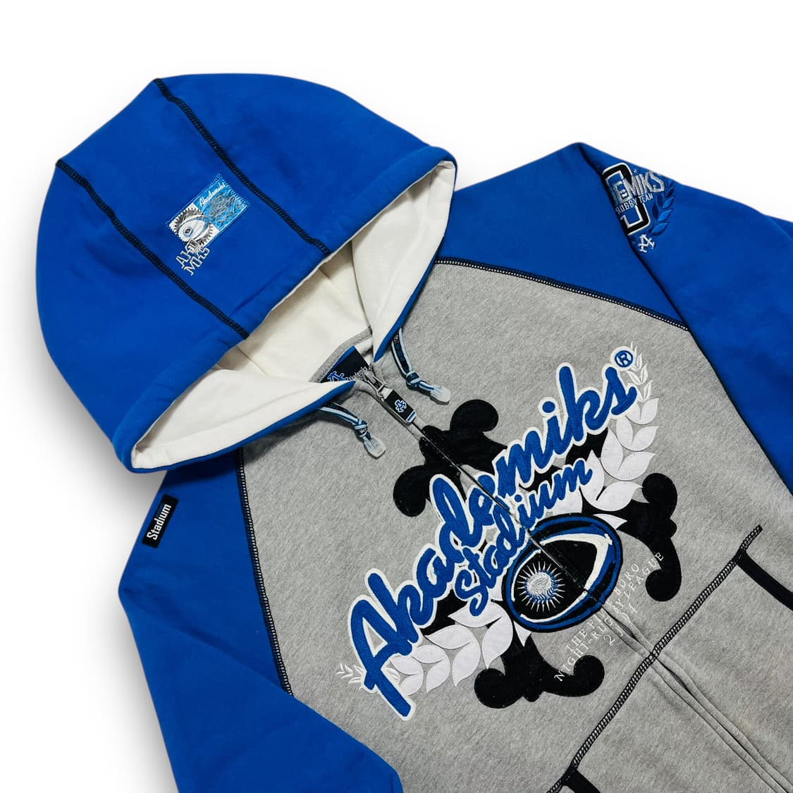 아카데믹스 올드스쿨 힙합 00s 아이즈 로고 후디 집업 상품이미지3