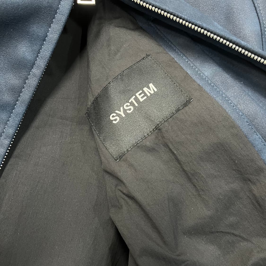 시스템옴므 페이크 스웨이드 투웨이 블루종 자켓 상품이미지5