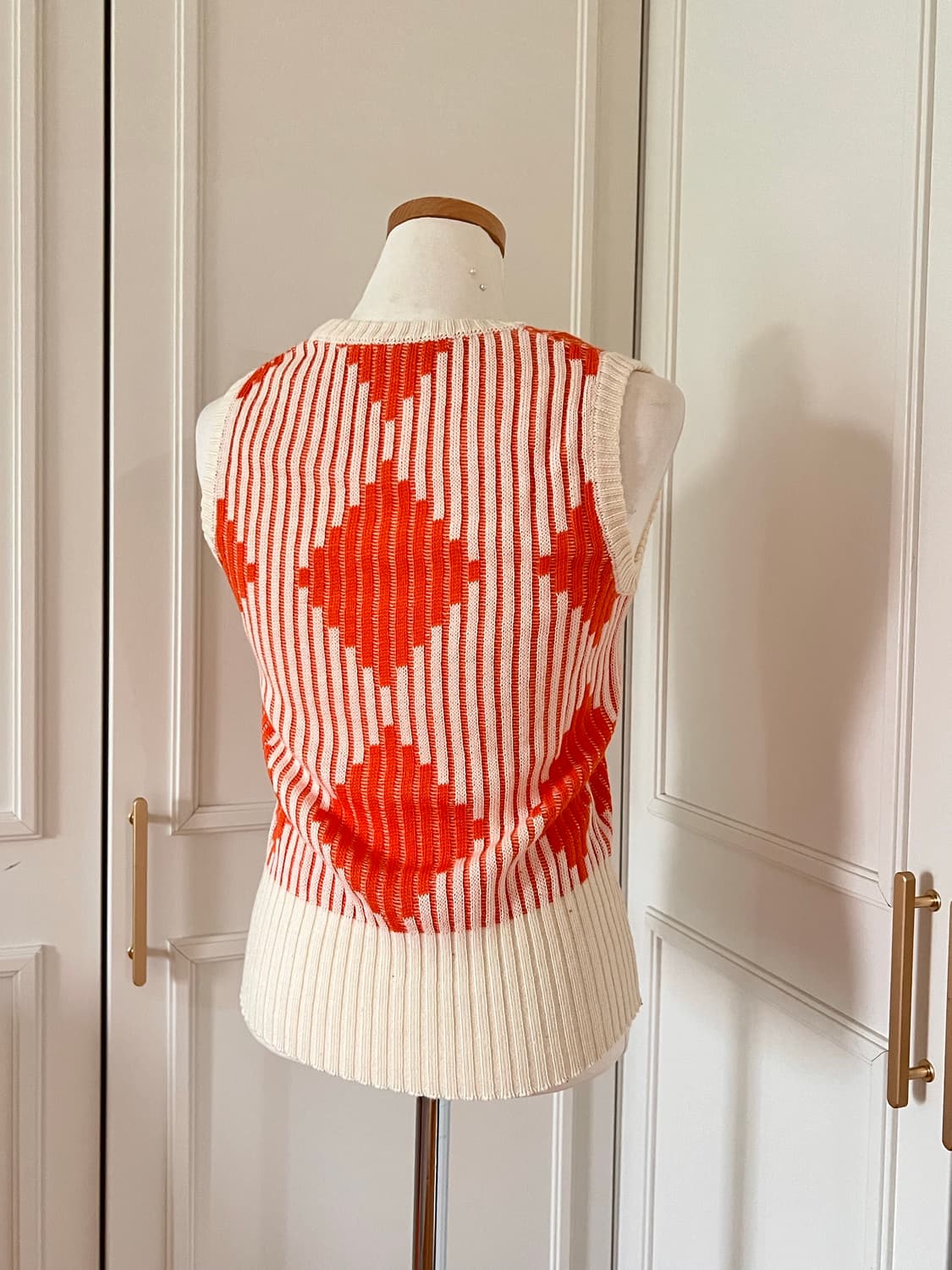 Vintage 1970-80 Diamond Neat Vest  상품이미지2