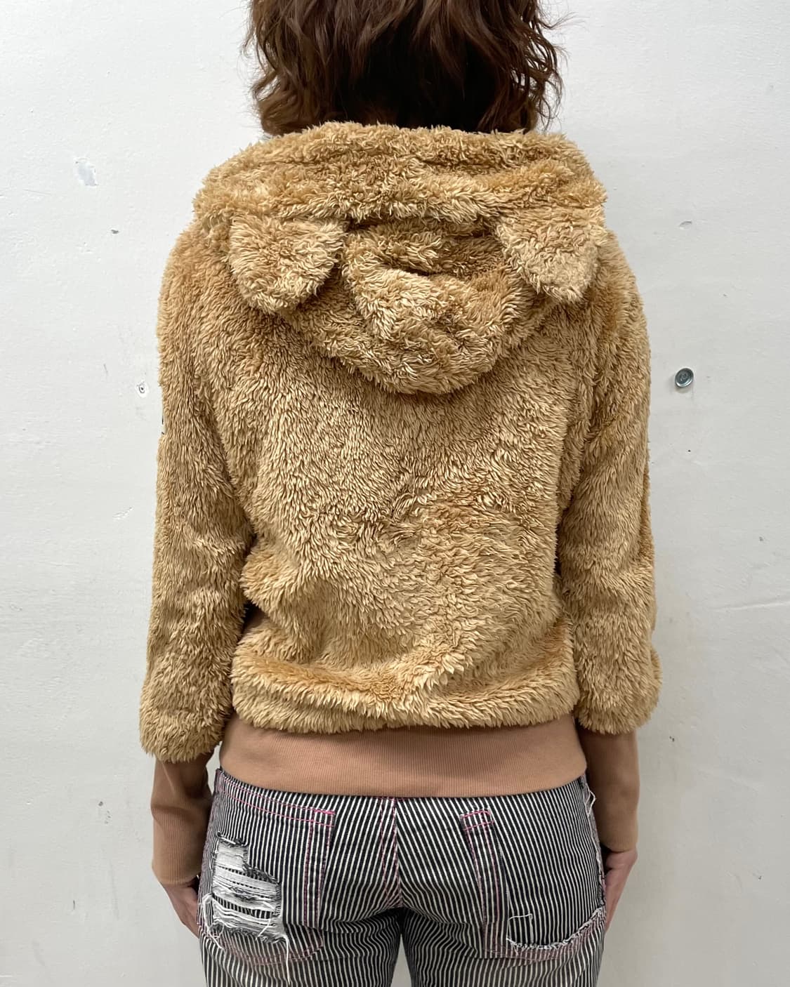 Bear Fun Star Brown Hooded Zip-Up 상품이미지3