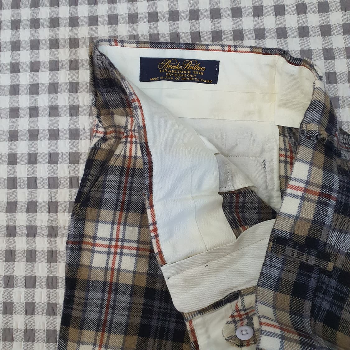 브룩스브라더스 울100 와이드 팬츠 남자30 상품이미지2