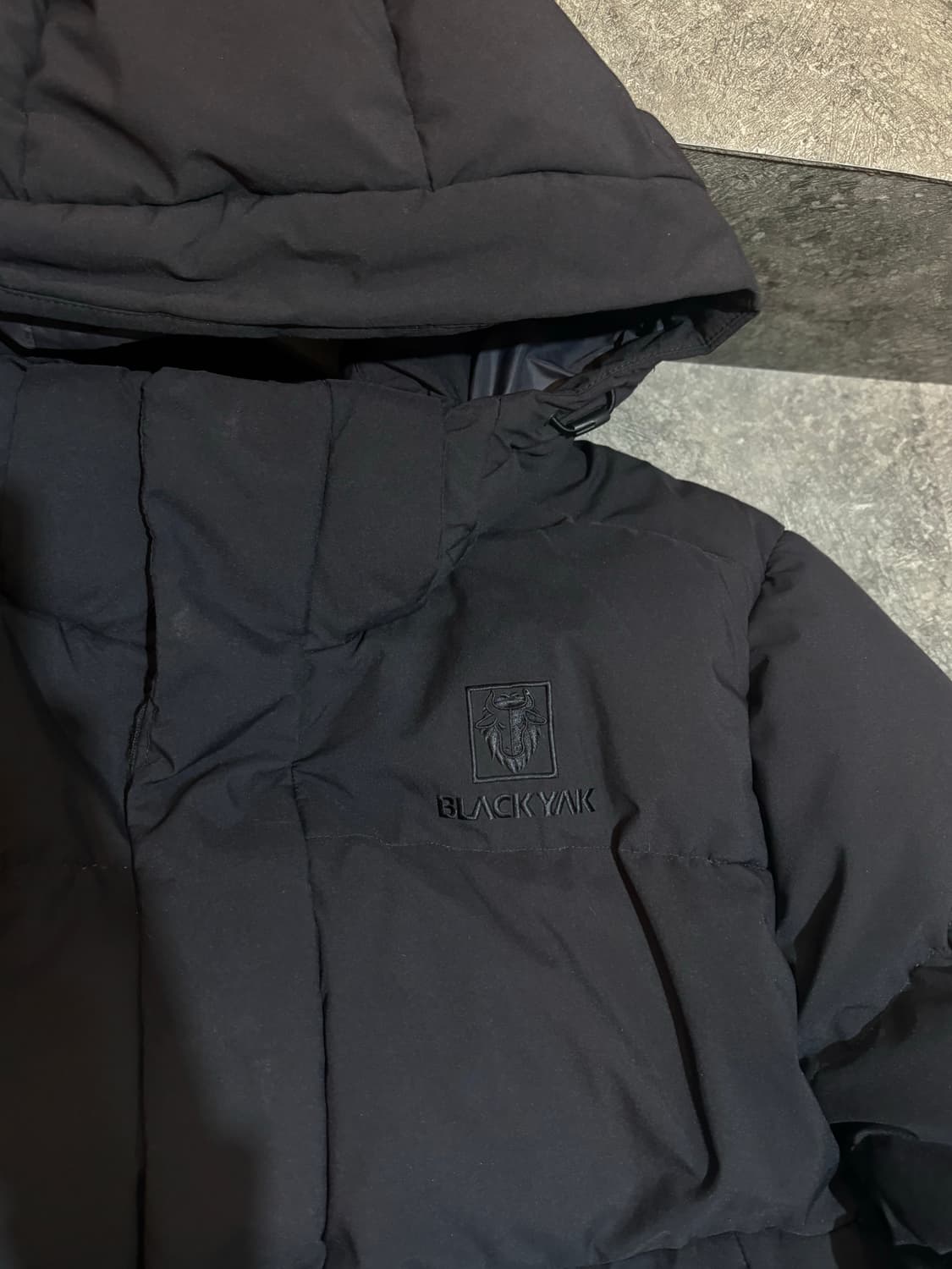 블랙야크 구스다운 롱패딩 블랙 110사이즈 상품이미지4