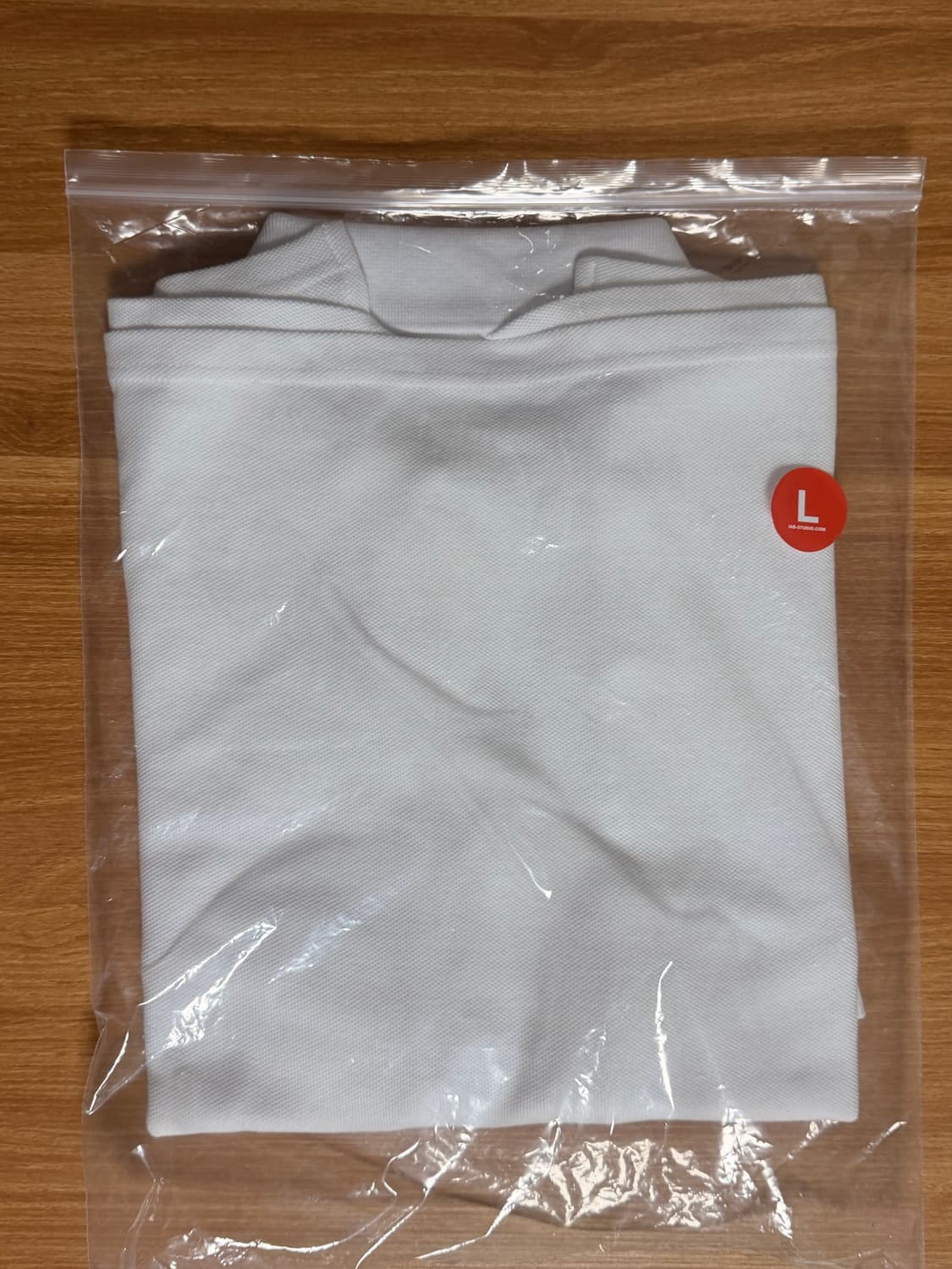 아이앱스튜디오 Pique T-Shirt White Navy 판매 상품이미지2