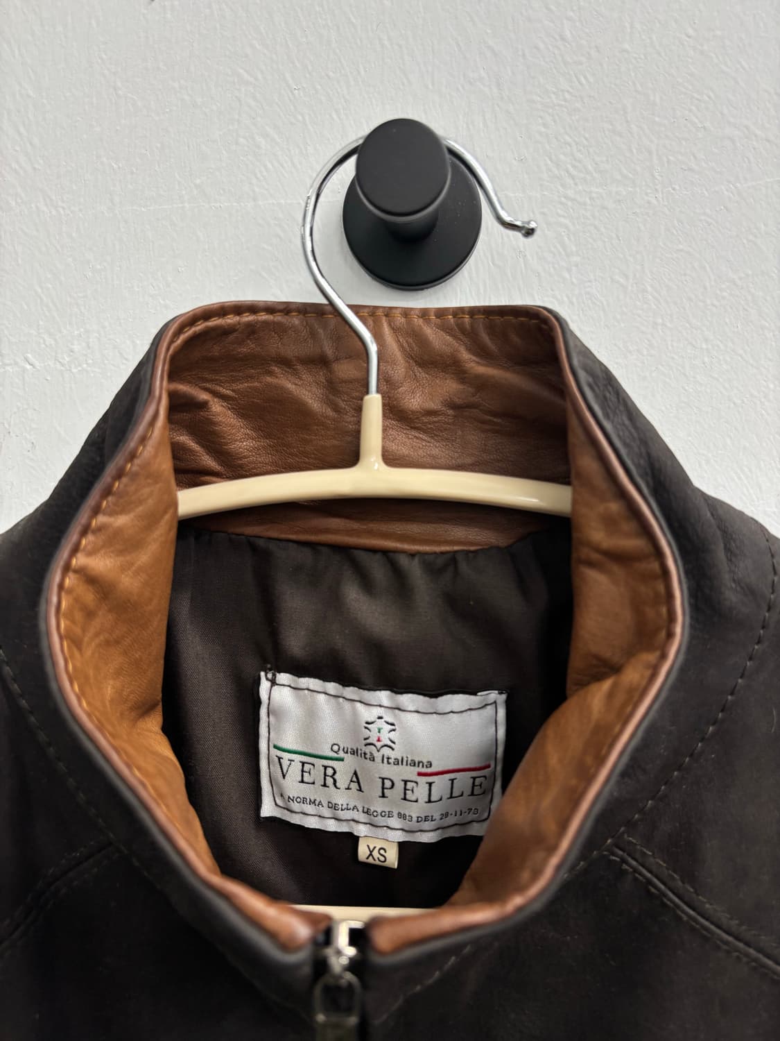 베라펠레 VERA PELLE 이탈리안 레더 하이넥 자켓 상품이미지2