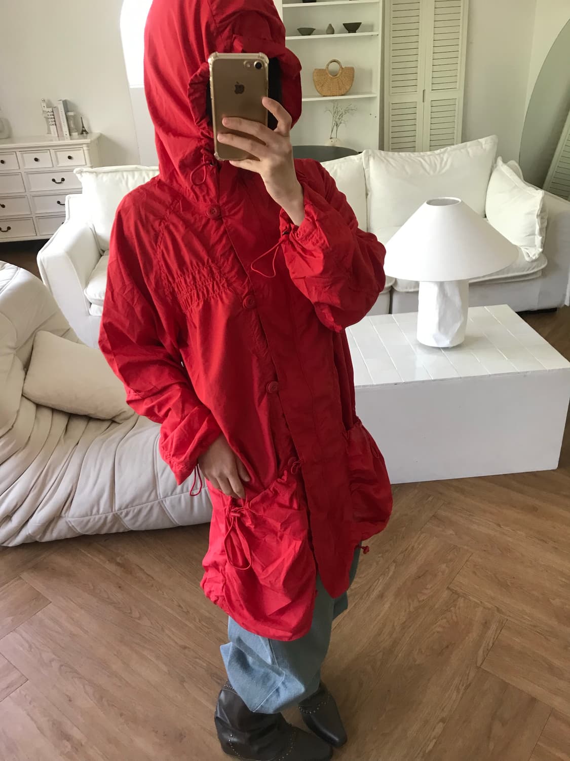 vintage red hood jumper 상품이미지1