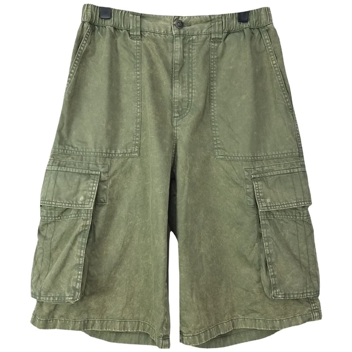 [버커루] 빈티지 가공 카고 버뮤다 팬츠 와이드 반바지 M20215 상품이미지2