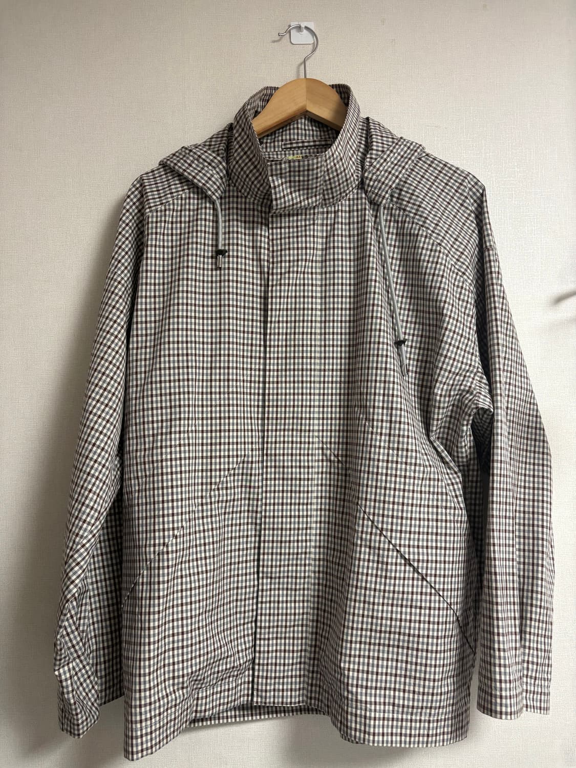 오라리 ron herman 체크 후디 점퍼 상품이미지1