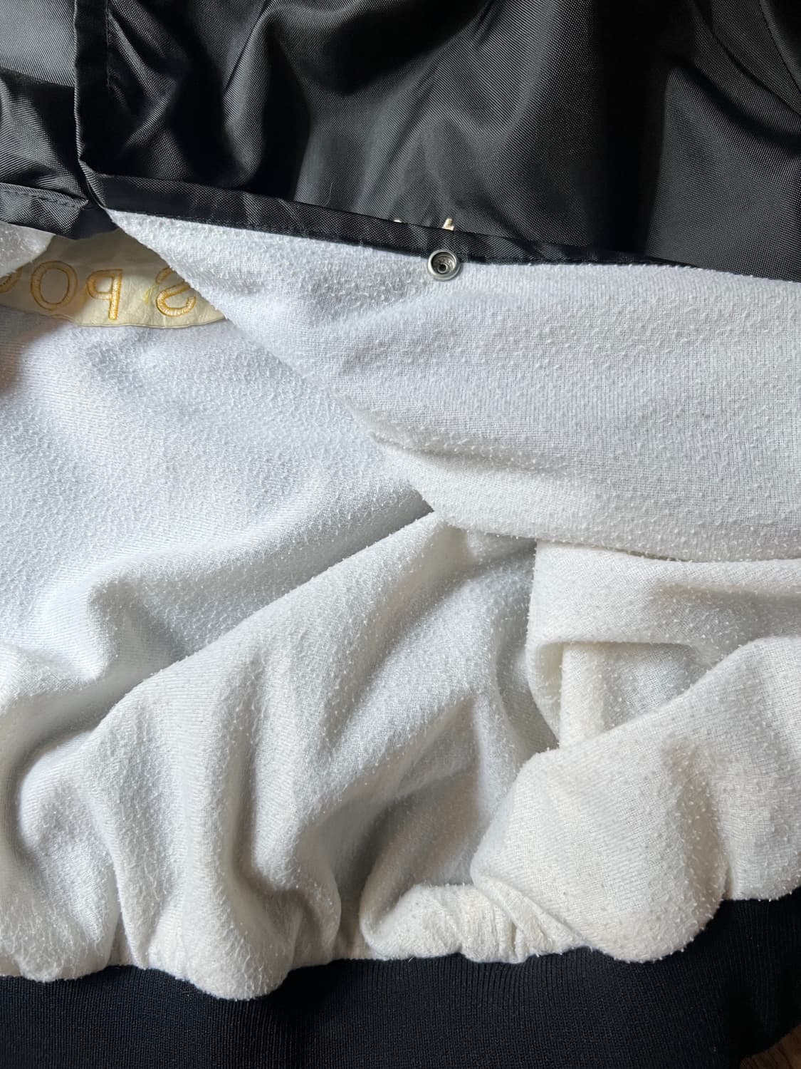 [XL]80's Made in USA POST 340 블랙 바시티 자켓 상품이미지7