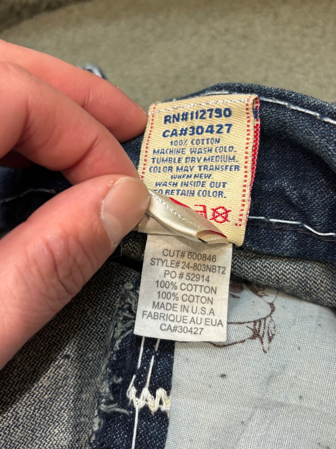 트루릴리전 빌리 super t 스티치 팬츠  상품이미지10