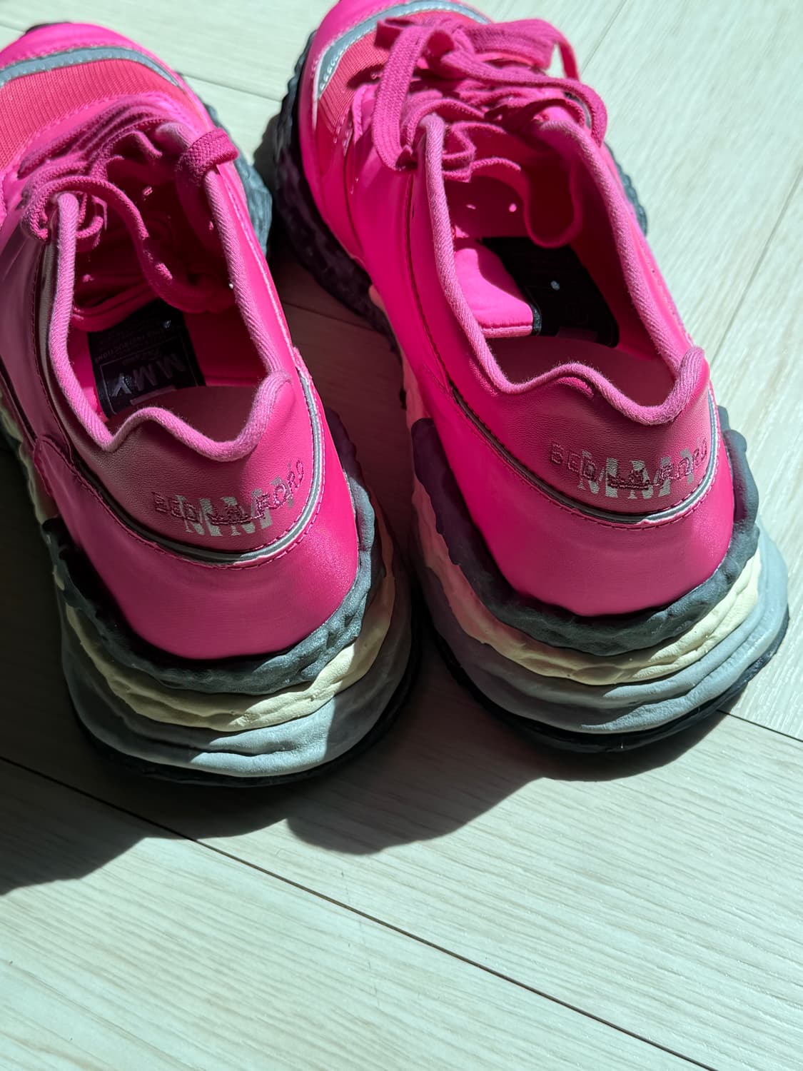 메종 미하라 야스히로 x 베드 J.W. 포드 조지 핑크 스니커즈 상품이미지6