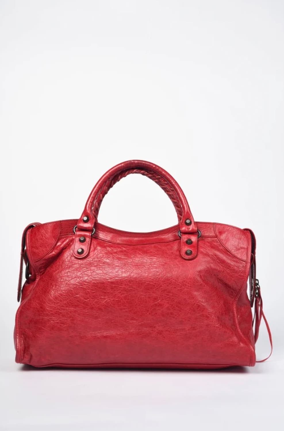 2008f/w 발렌시아가 시티백 레드 정품 상품이미지3