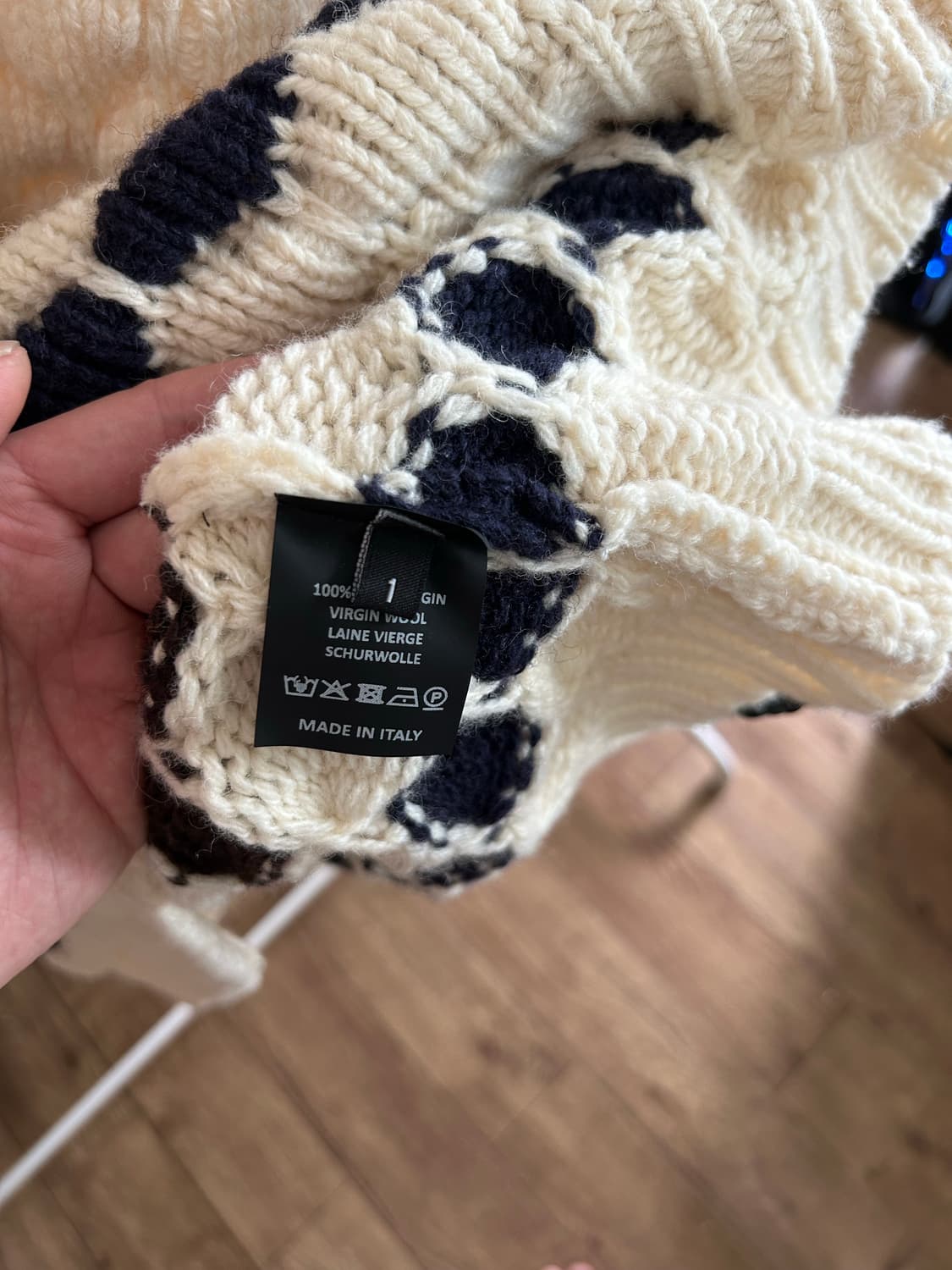 라프시몬스 코르사쥬 니트 베스트 상품이미지7