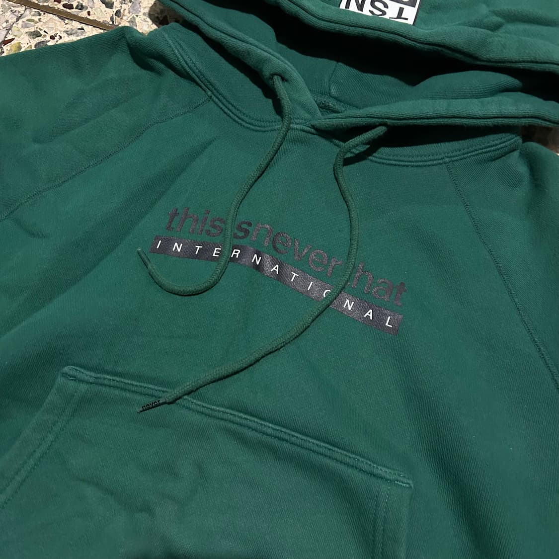 디스이스네버뎃(Thisisneverthat) 그린 후드티 상품이미지4