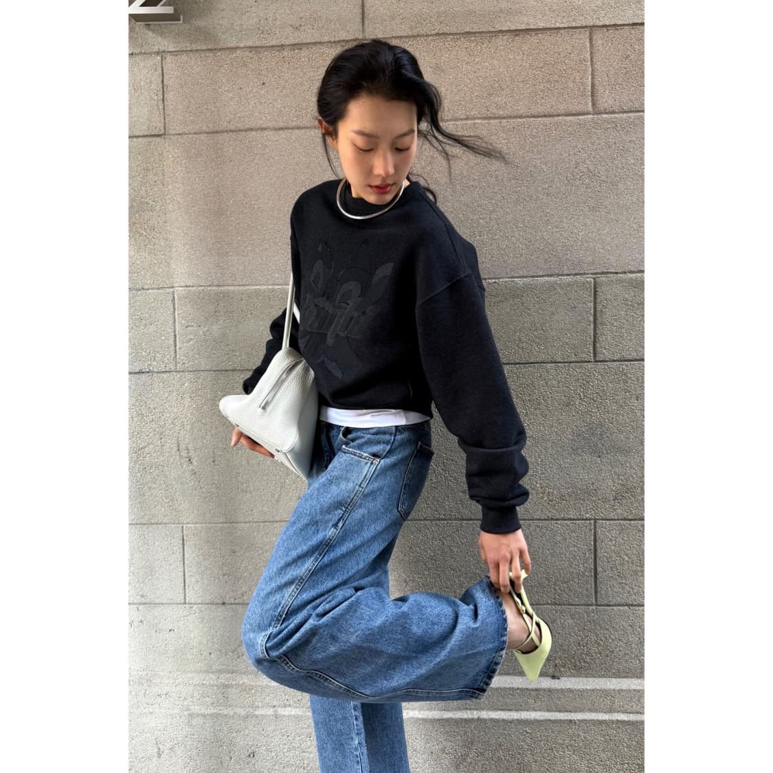 25ss 오르 x 디즈니 밤비 크롭 맨투맨 상품이미지3