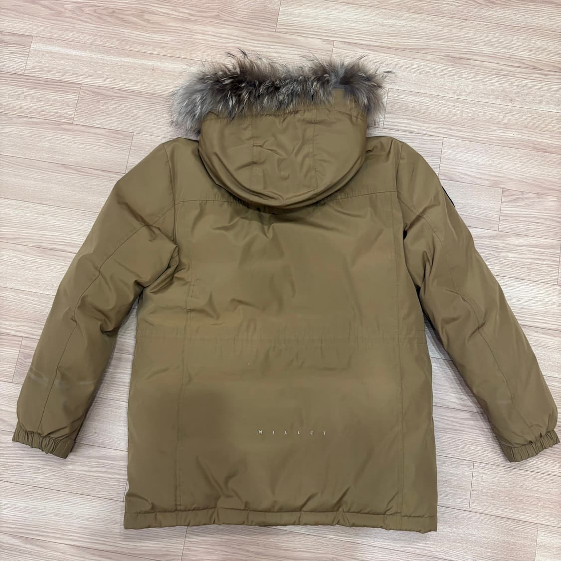 밀레 남성 다운 패딩 105 카키 상품이미지7