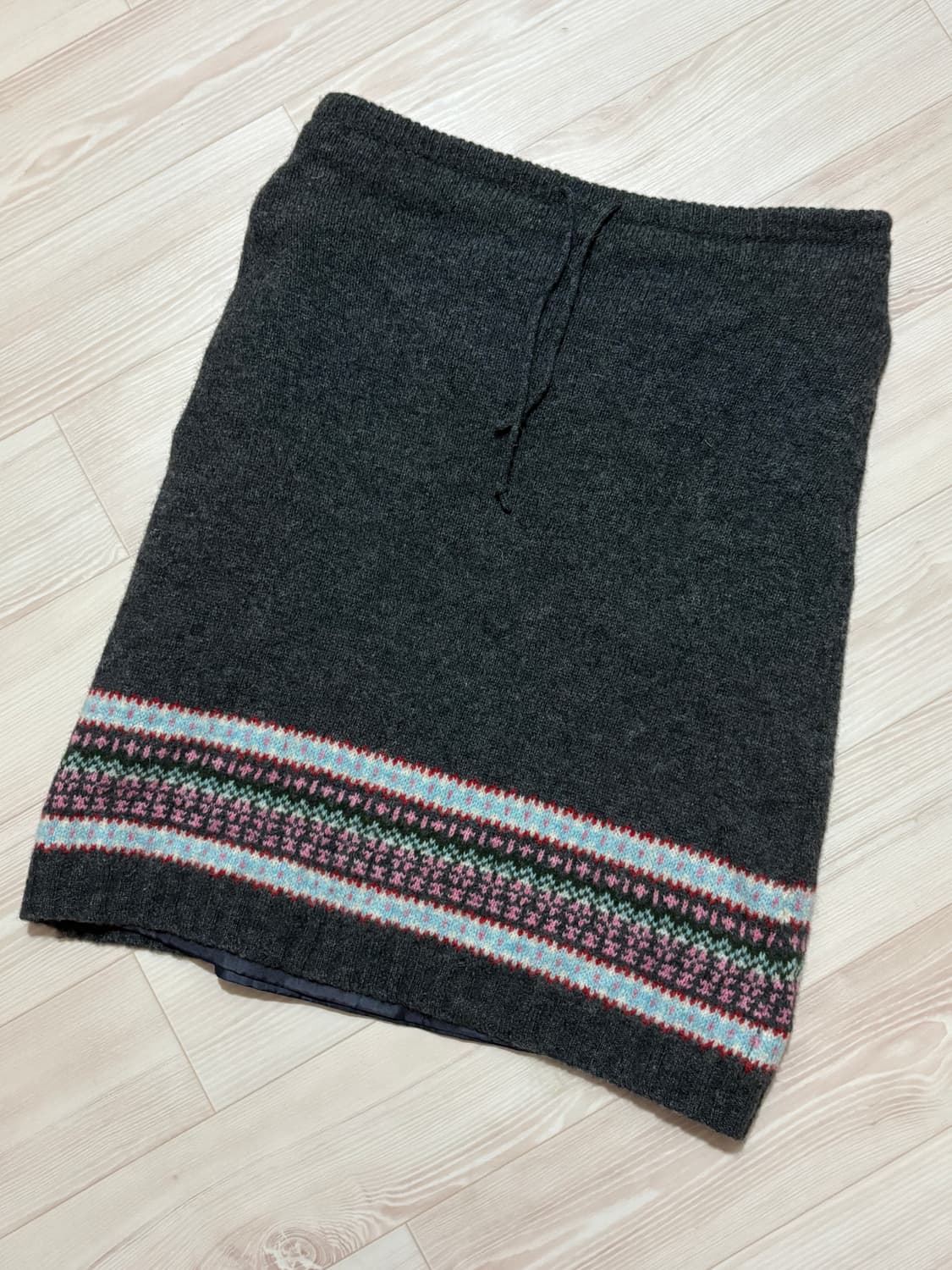 빈티지 노르딕하구미니트스커트 상품이미지1