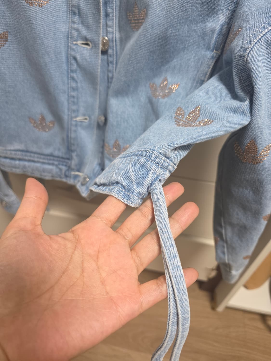 아디다스 라인스톤 청자켓 jn3021 상품이미지6