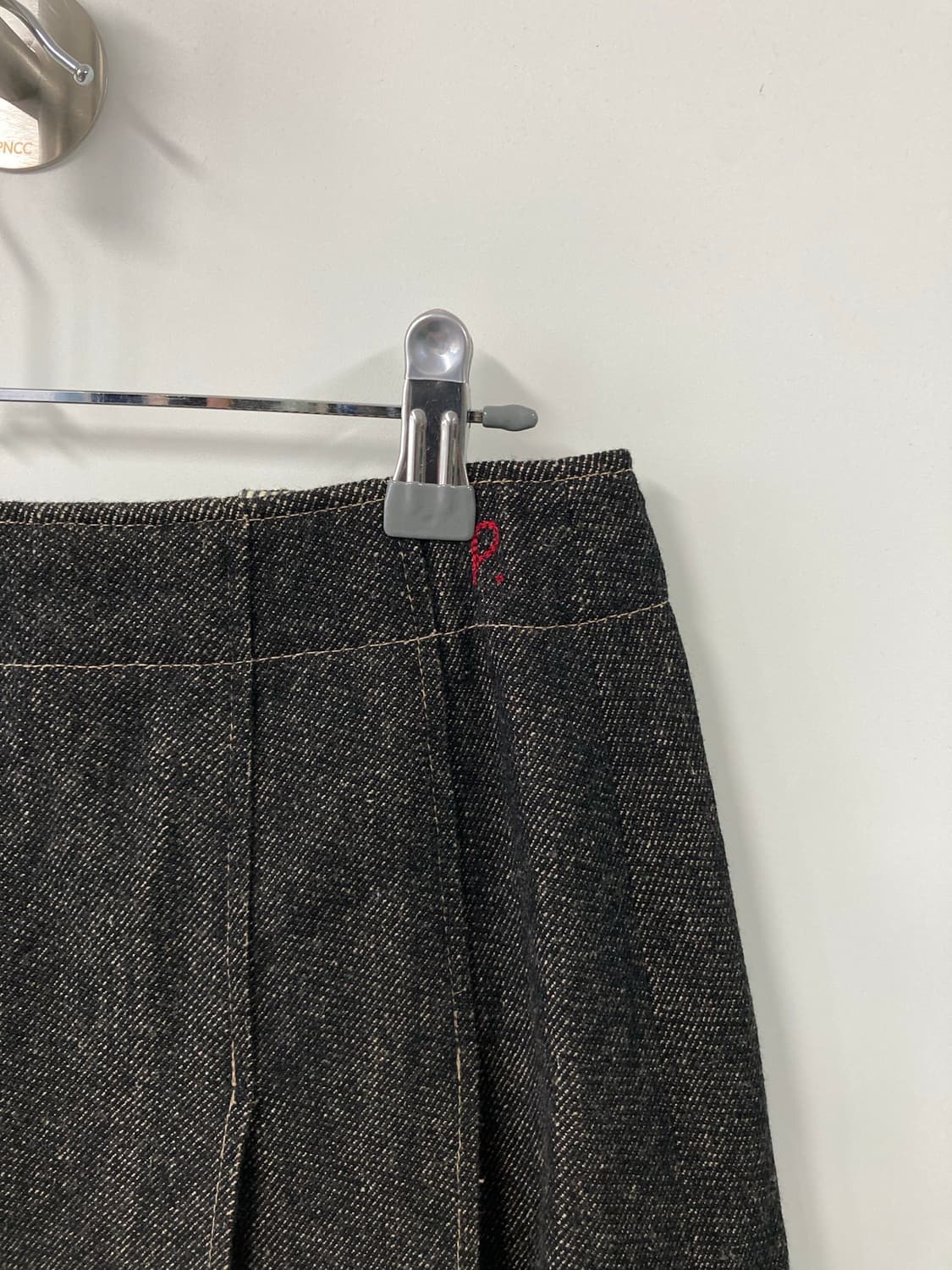 버튼 플리츠 데님 롱스커트 상품이미지6