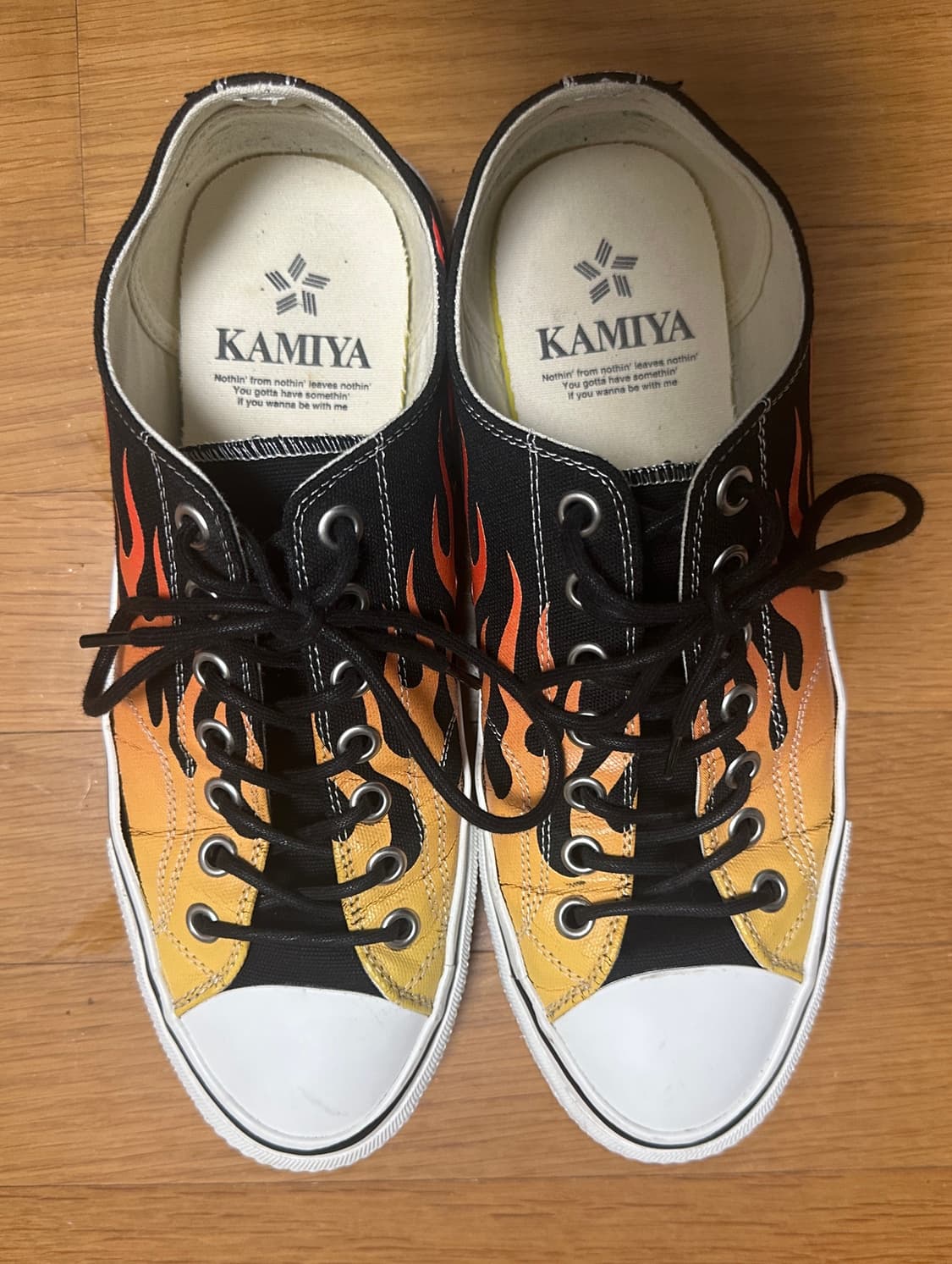 [44] kamiya 카미야 파이어 패턴 스니커즈 상품이미지3