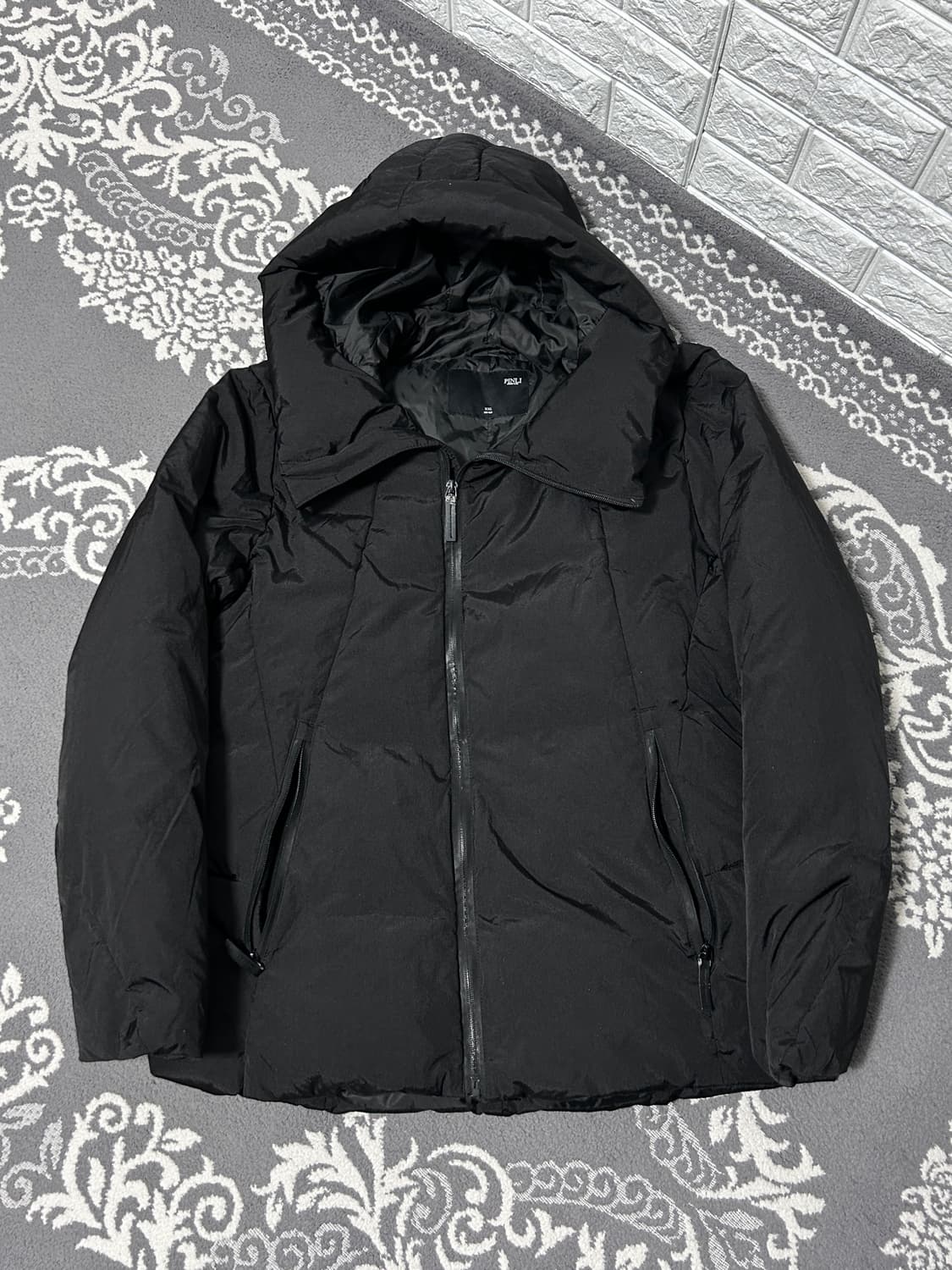 비대칭 하이넥 다운 패딩 자켓 상품이미지4