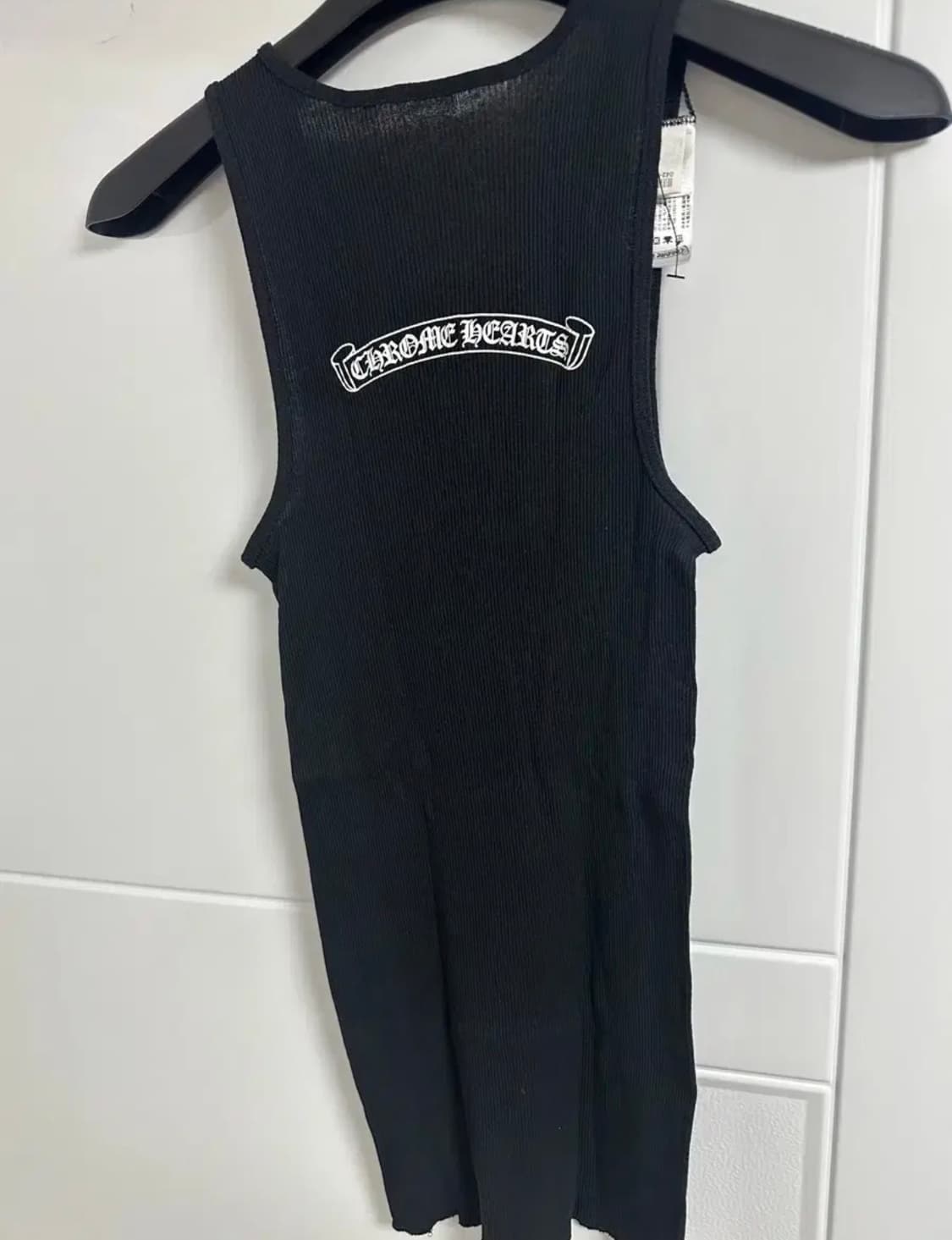 (s)크롬하츠 스크롤라벨 탱크탑 블랙 상품이미지2