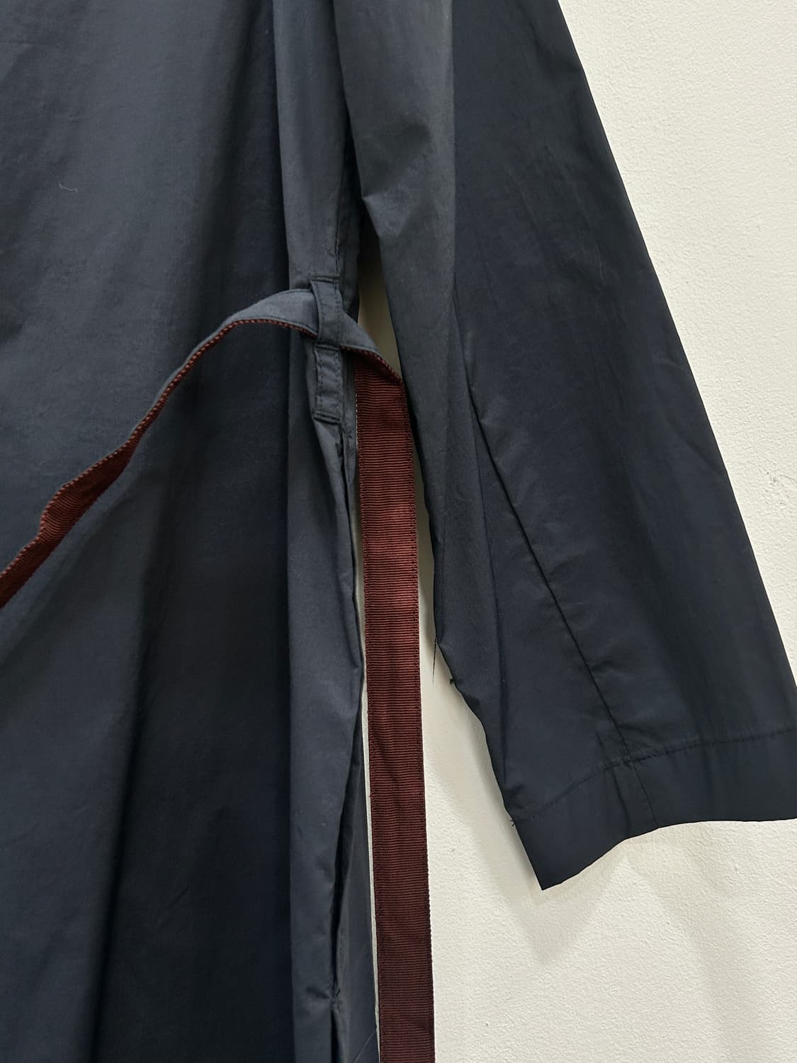 새상품 J BY 제이바이 네이비 버건디 배색 트렌치코트 66 상품이미지9