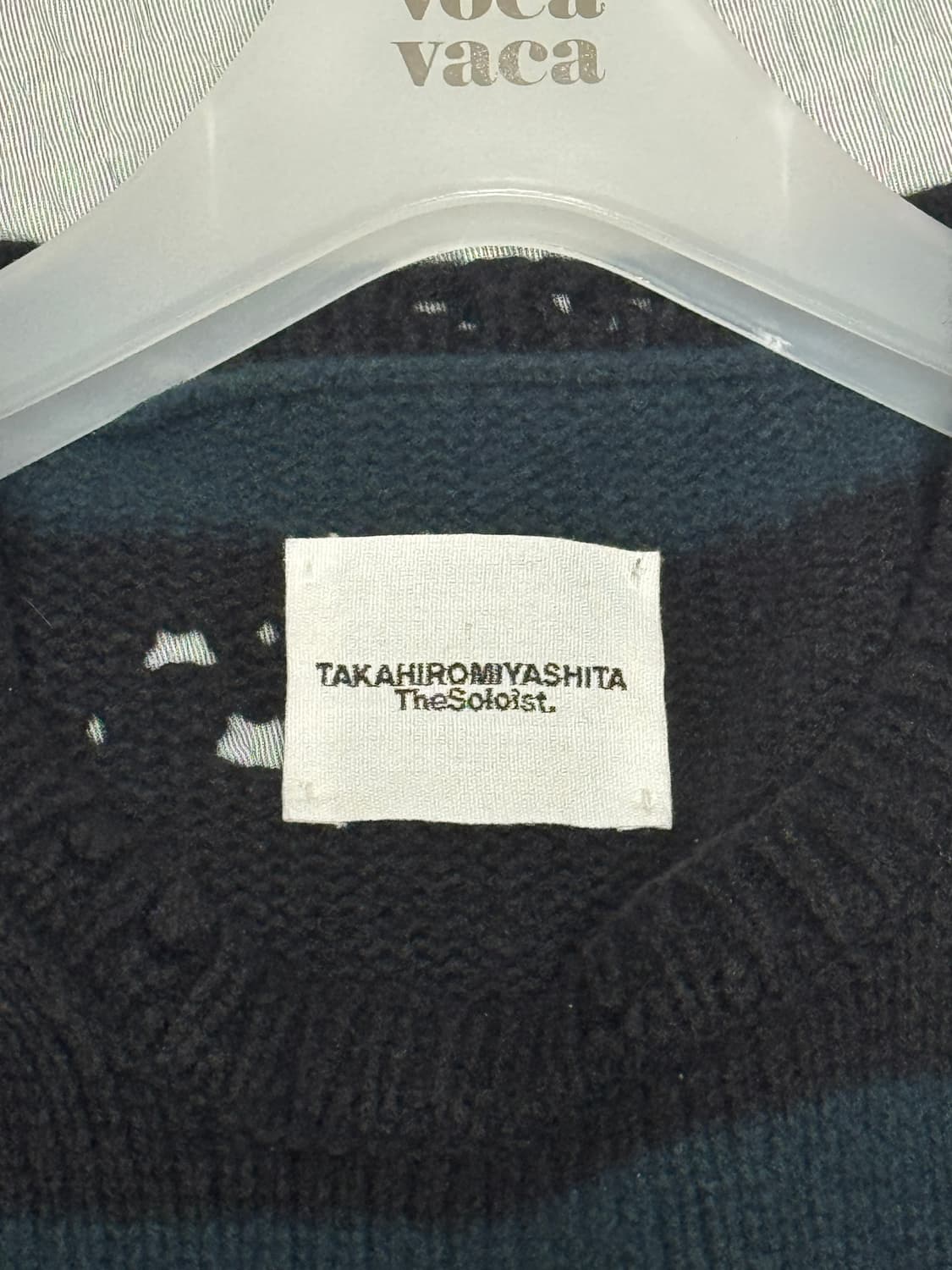 솔로이스트 그런지 니트 그린 상품이미지2