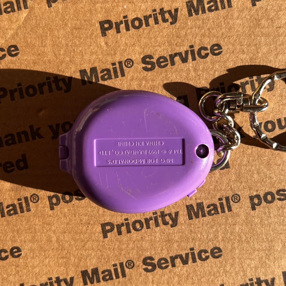 90s vtg Tamagotchi Purple Case Keyring 상품이미지3