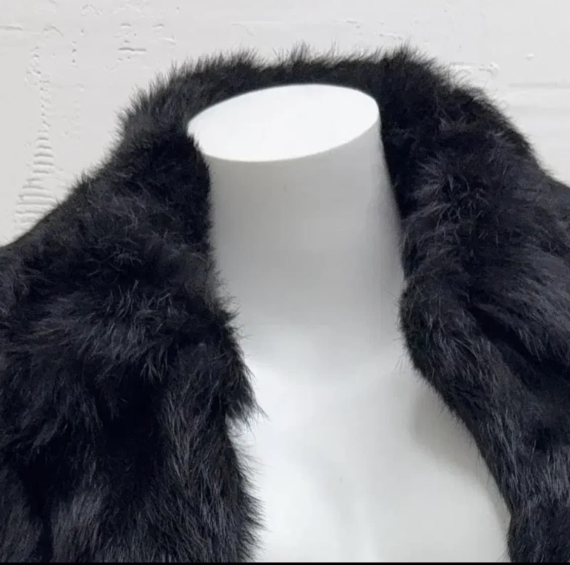 빈티지 블랙 샤기 퍼자켓 상품이미지5