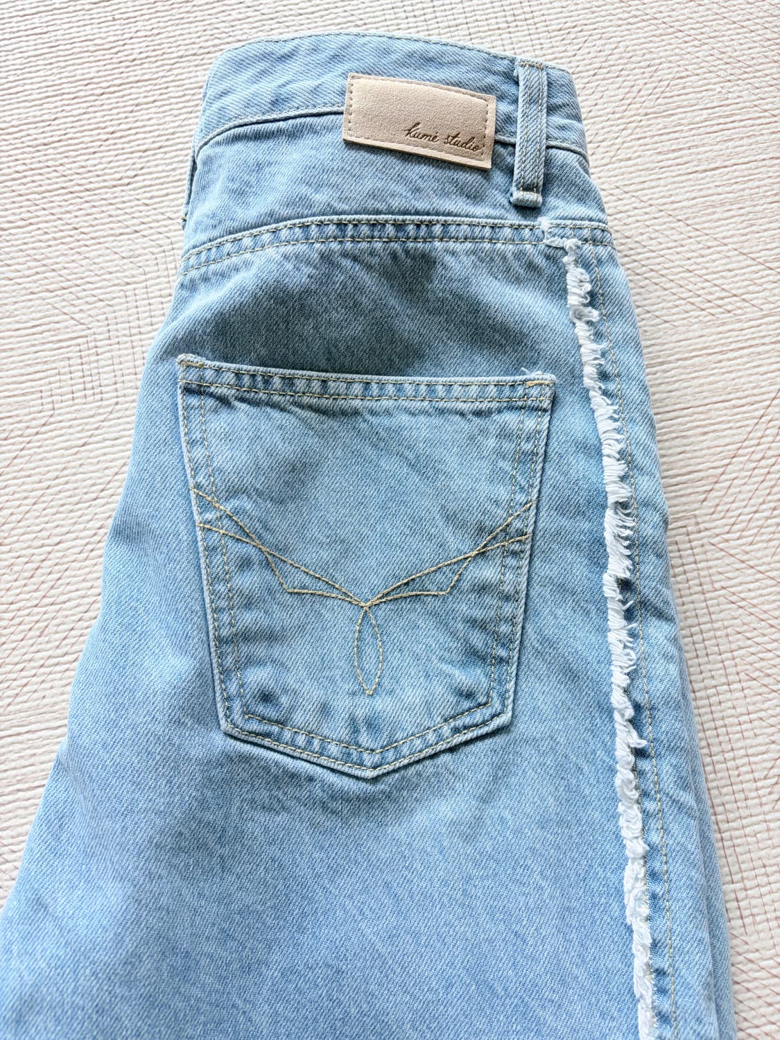 쿠메 Kume Wide Denim Pants 라이트블루 상품이미지6