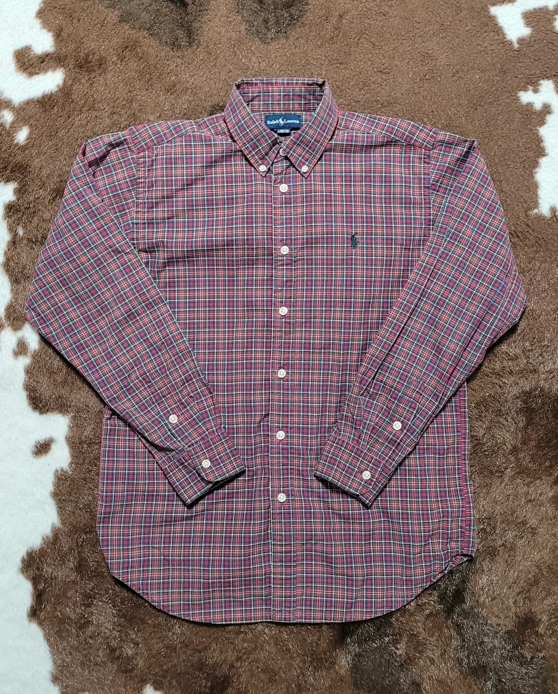 폴로 랄프로렌 여성 타탄 체크 남방(M) 상품이미지1