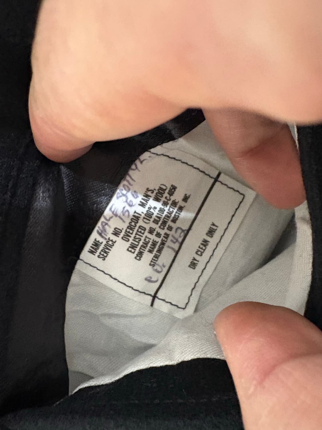 90‘s USN Wool Pea Overcoat. 상품이미지3