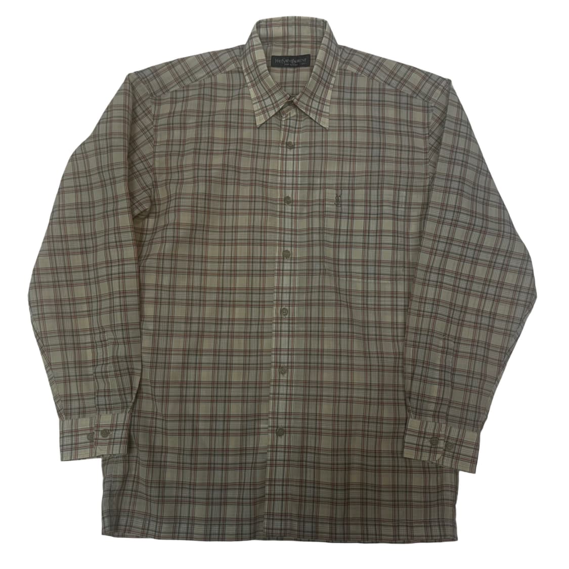 입생로랑 뿌르옴므 베이지체크셔츠 95 상품이미지1