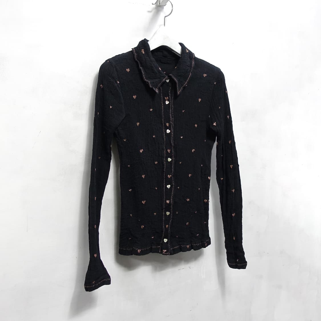 tsumori chisato 츠모리치사토 아카이브 패턴 플리츠 셔츠 상품이미지2