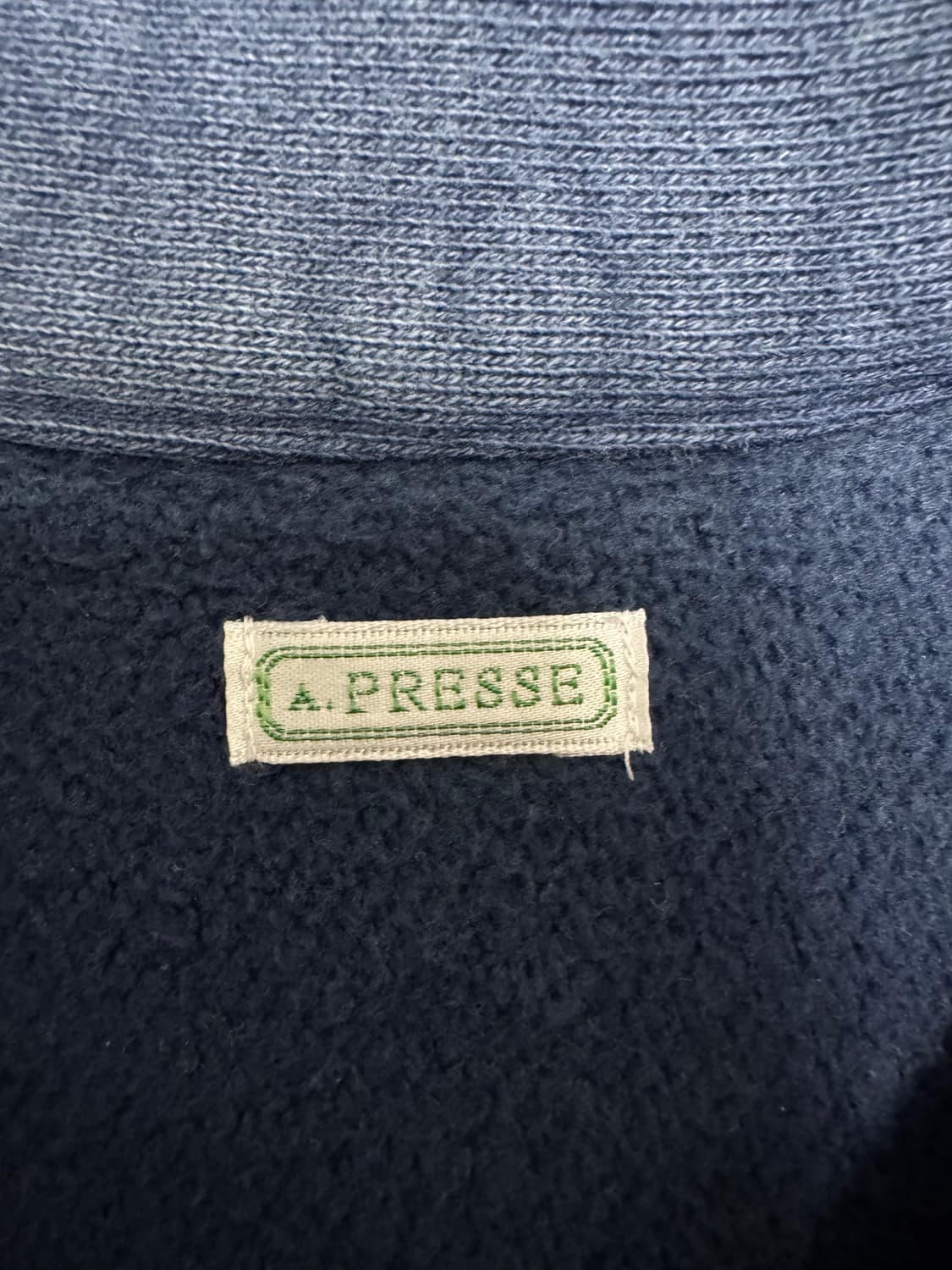 [3] 아프레쎄 하프집업 네이비 상품이미지3