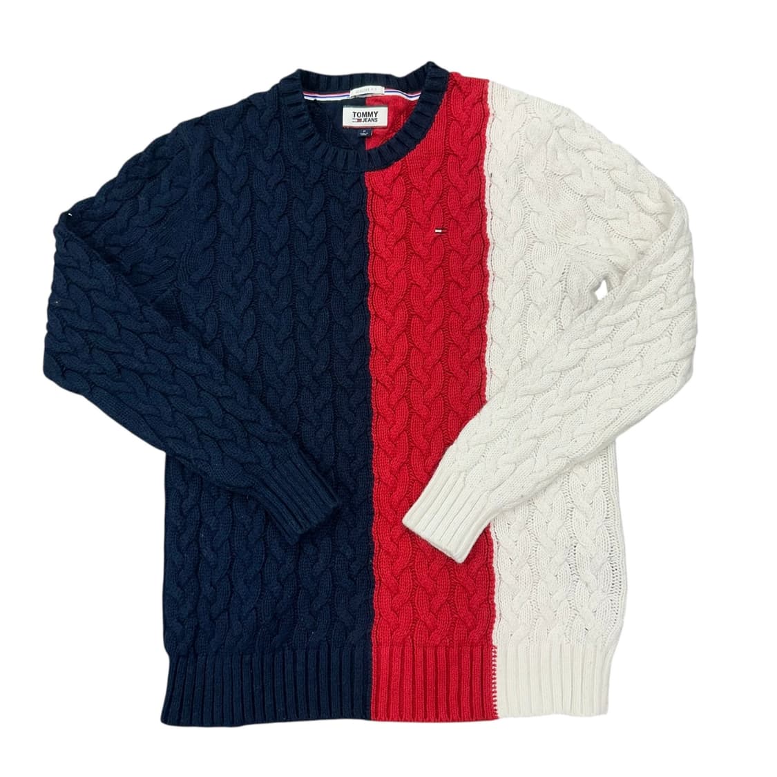 타미힐피거 배색 니트 상품이미지1