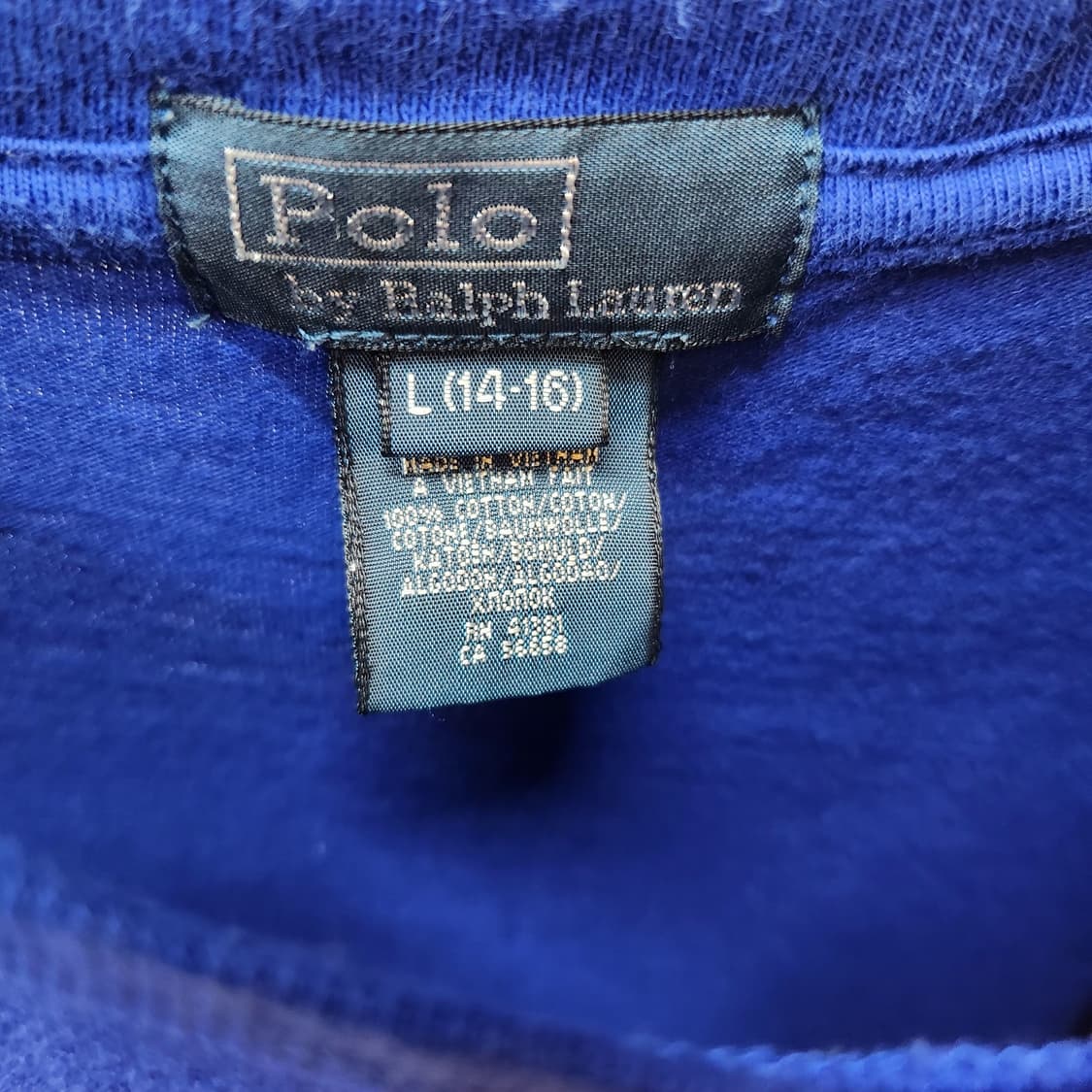 올드스쿨 폴로랄프로렌 빈티지 로고 레이어드 긴팔티 S~M 상품이미지5