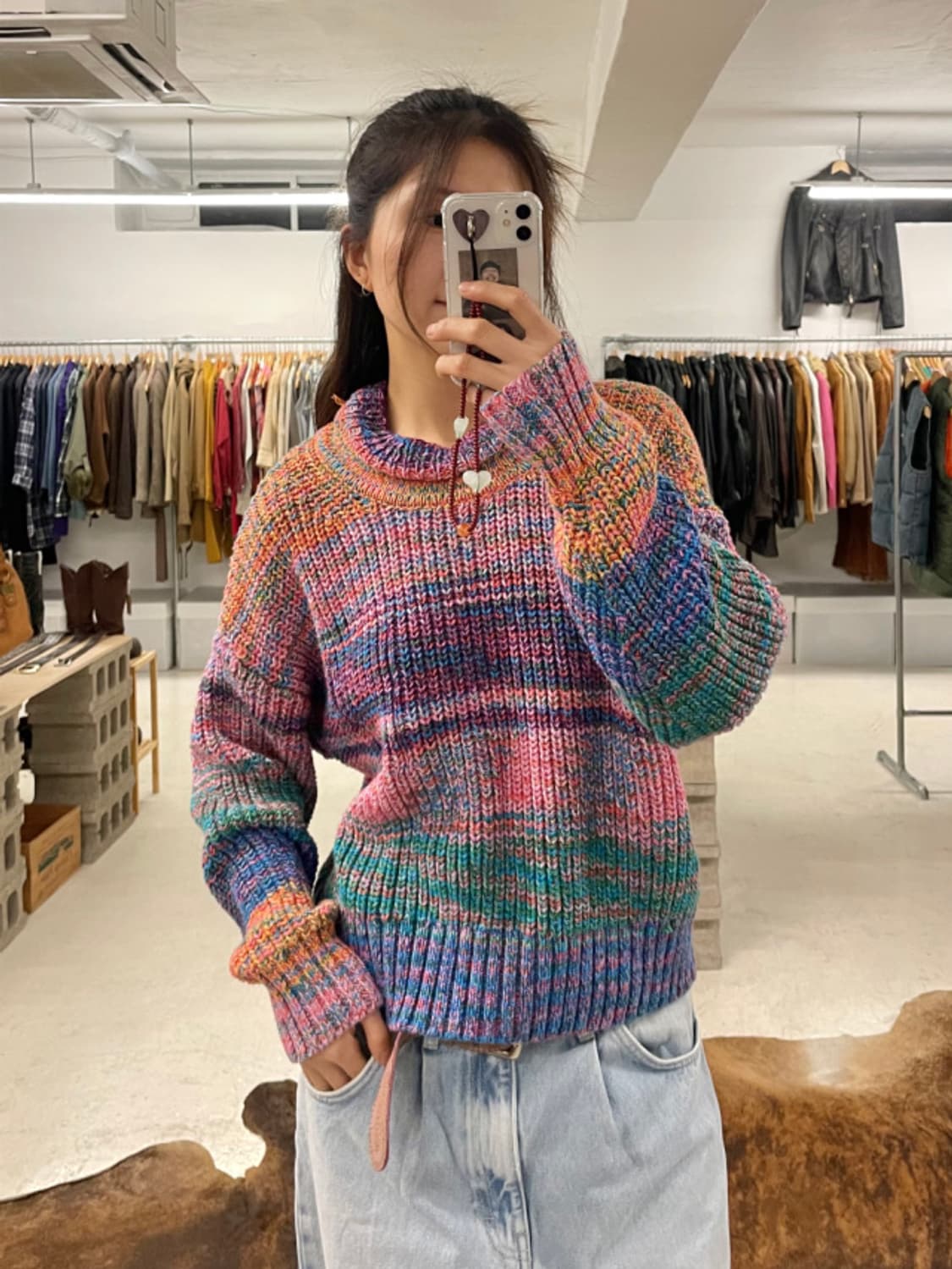 GAP psychedelic ombre mockneck knit 상품이미지2