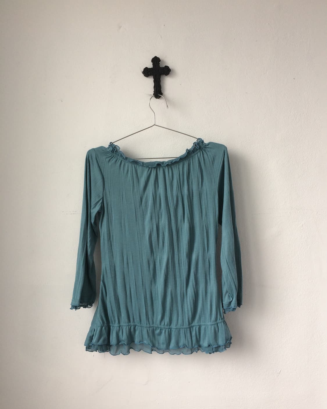 Frill shirring cardigan 상품이미지3