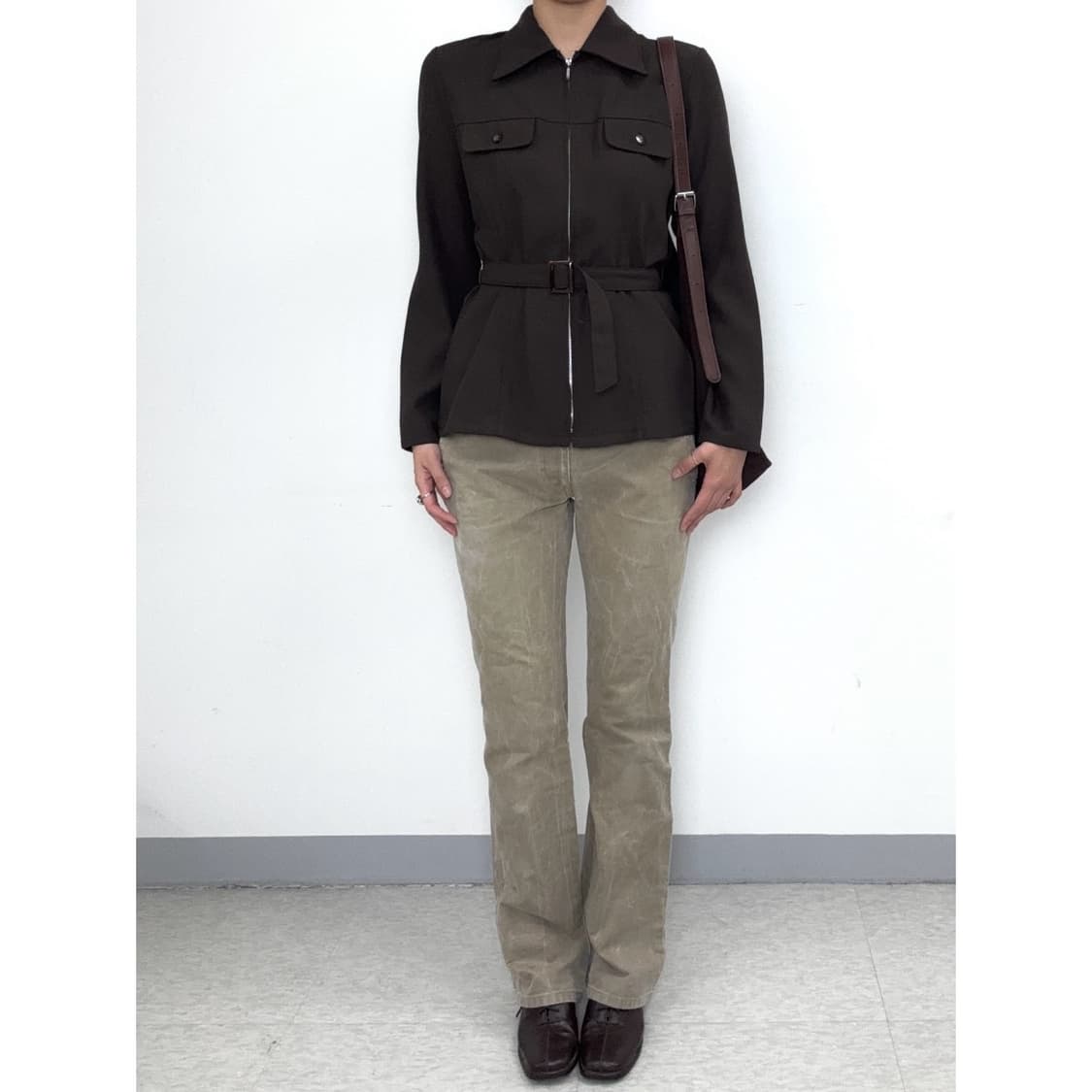 빈티지 브라운 부츠컷 팬츠 상품이미지2