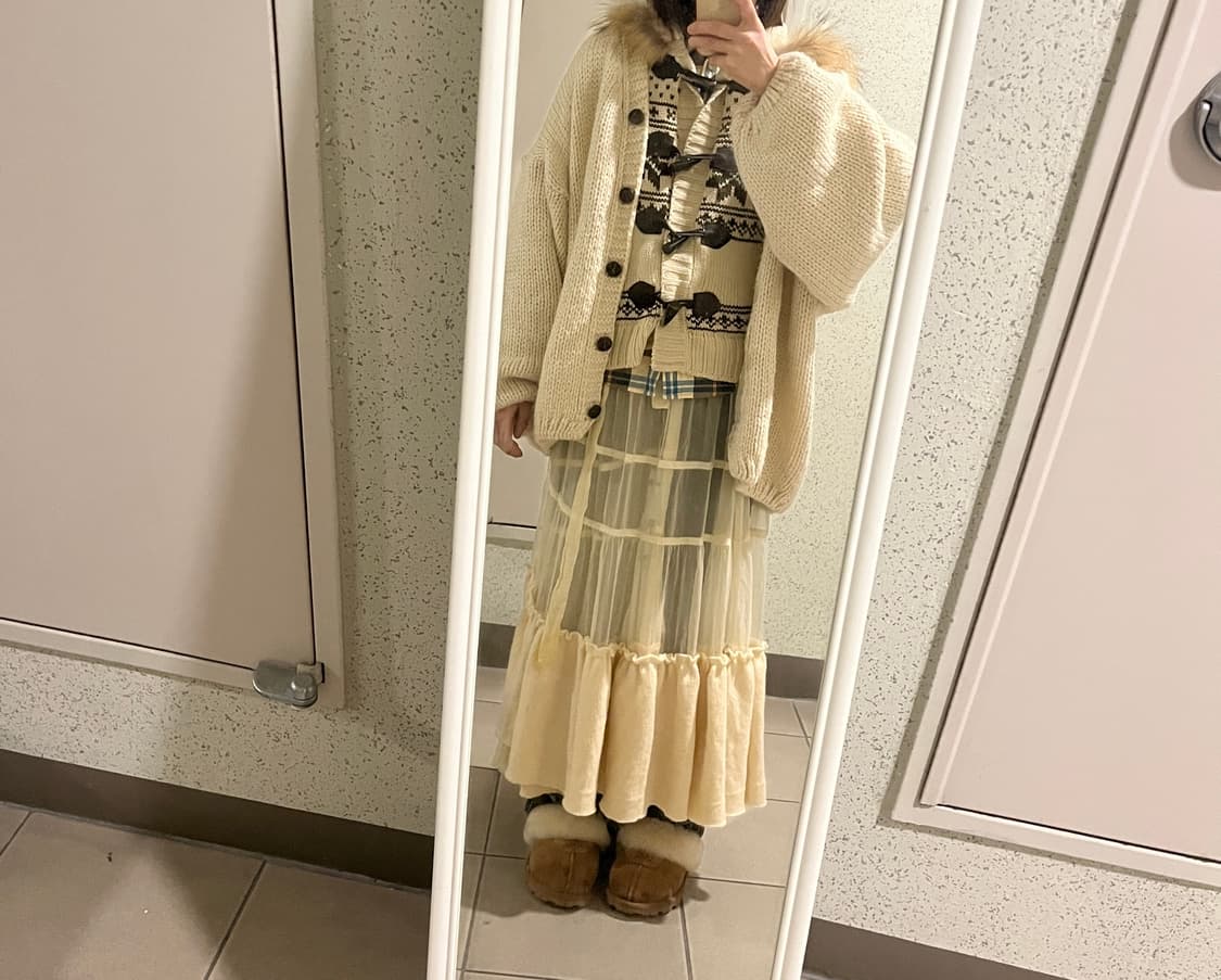 꼼데가르송 레이어드 랩스커트 상품이미지7