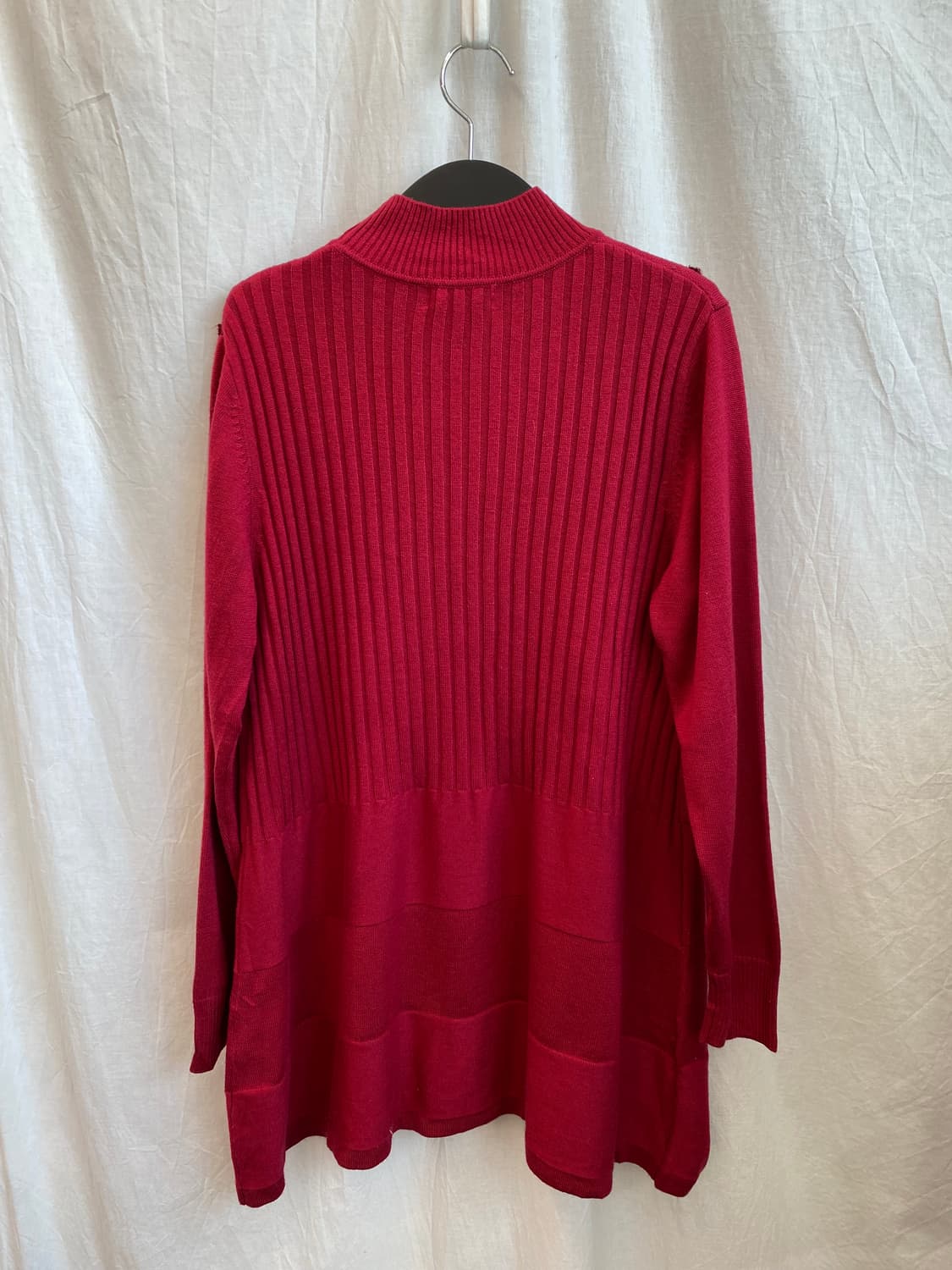 플라워 하이넥 울혼방 니트(L) 상품이미지7